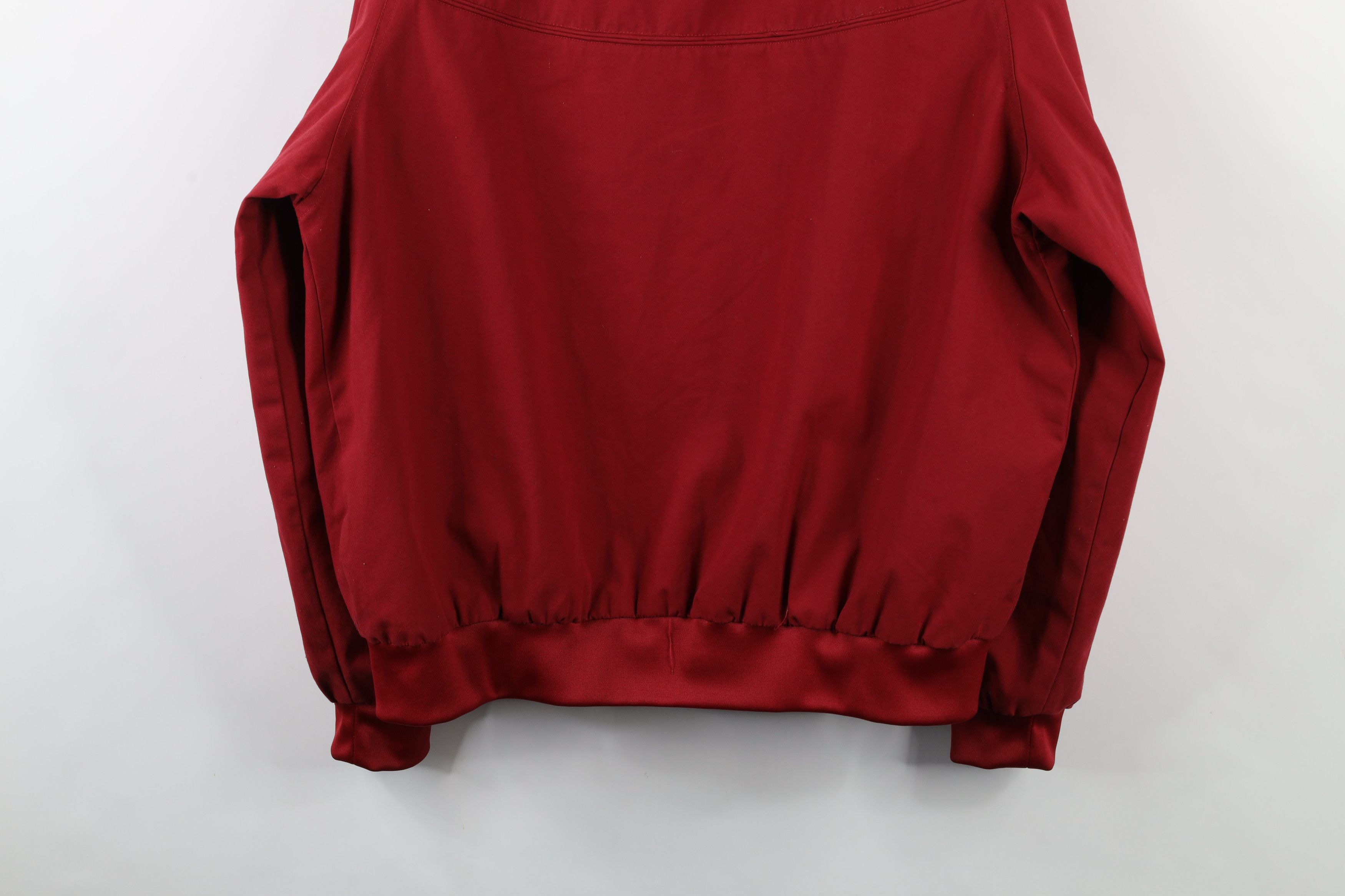Vintage Vintage 90s Streetwear Blank Full Zip Cafe Bomber Jacket Red Size US L / EU 52-54 / 3 - 16 Thumbnail