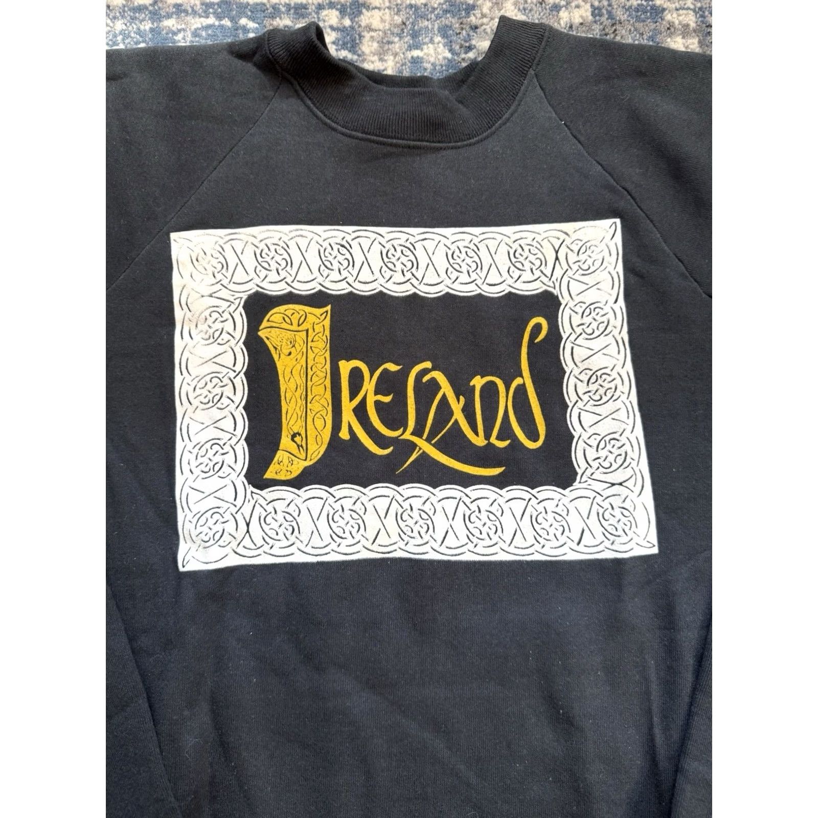 Fruit Of The Loom VINTAGE Ireland Noraid Celtic Knots The Troubles Irish History Sweatshirt XL 80s Men Size US XL / EU 56 / 4 - 2 Thumbnail