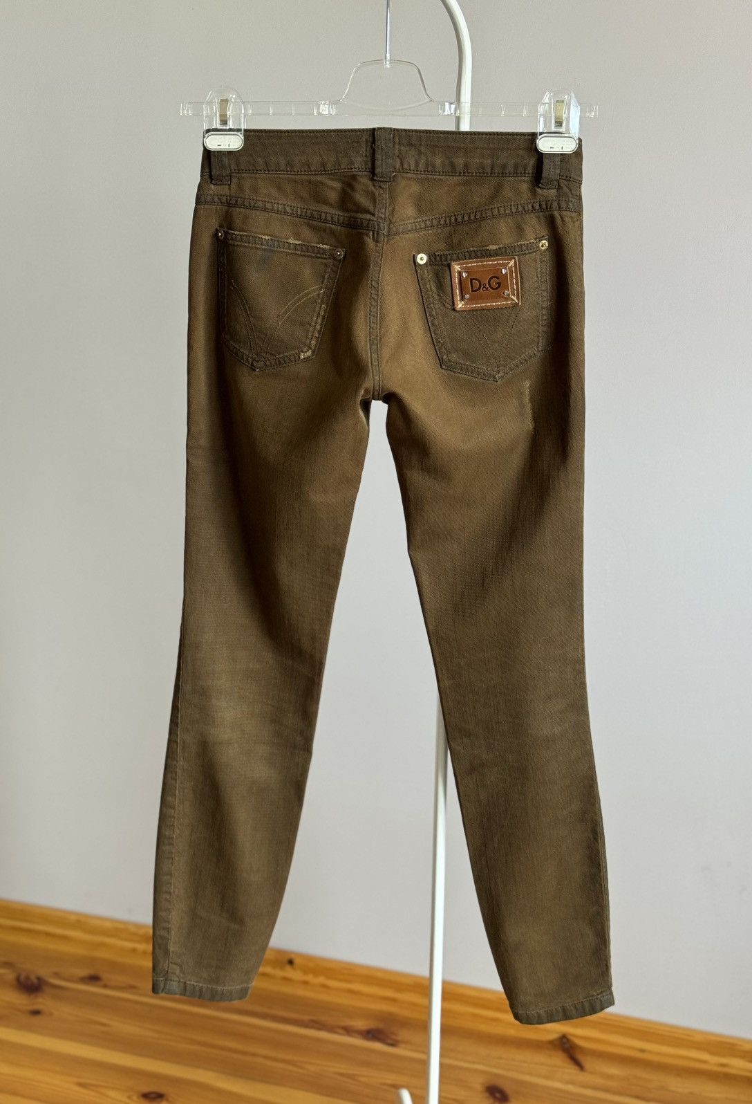 Dolce & Gabbana Dolce Gabbana Jeans 26 Brown Polyester Stretch Pants Vintage Size 26" / US 2 / IT 38 - 9 Thumbnail