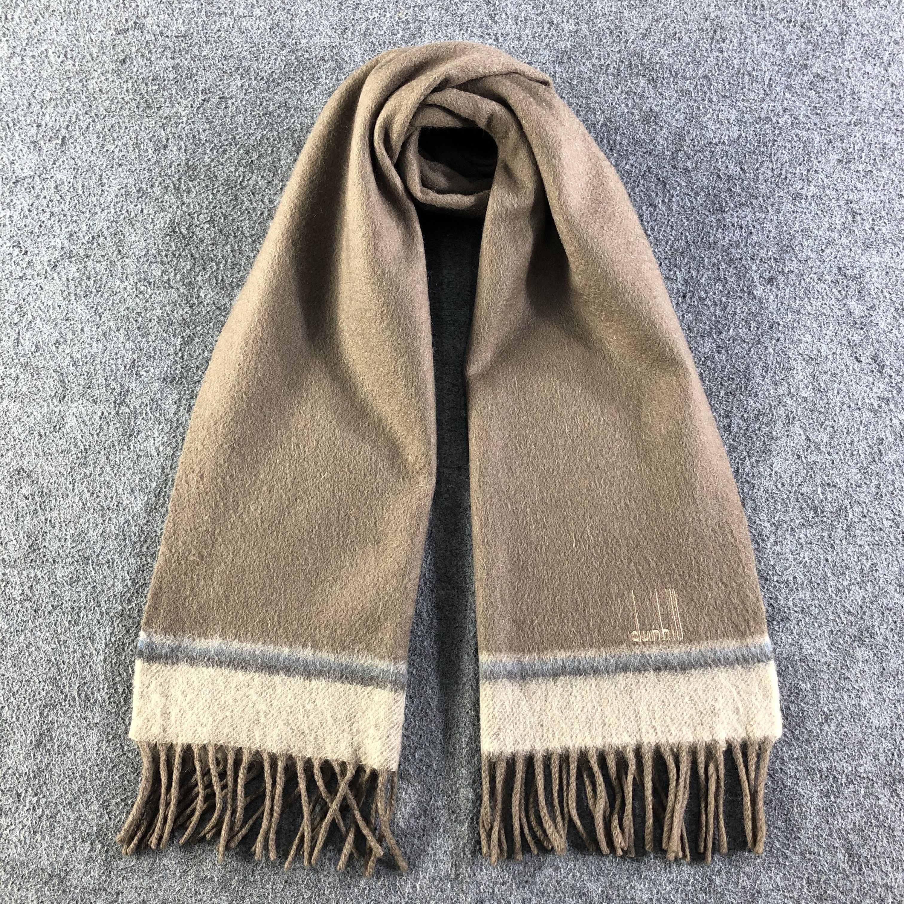 Alfred Dunhill Alfred Dunhill Cashmere Scarf / Muffler / Neckwear P678 Size ONE SIZE - 1 Thumbnail