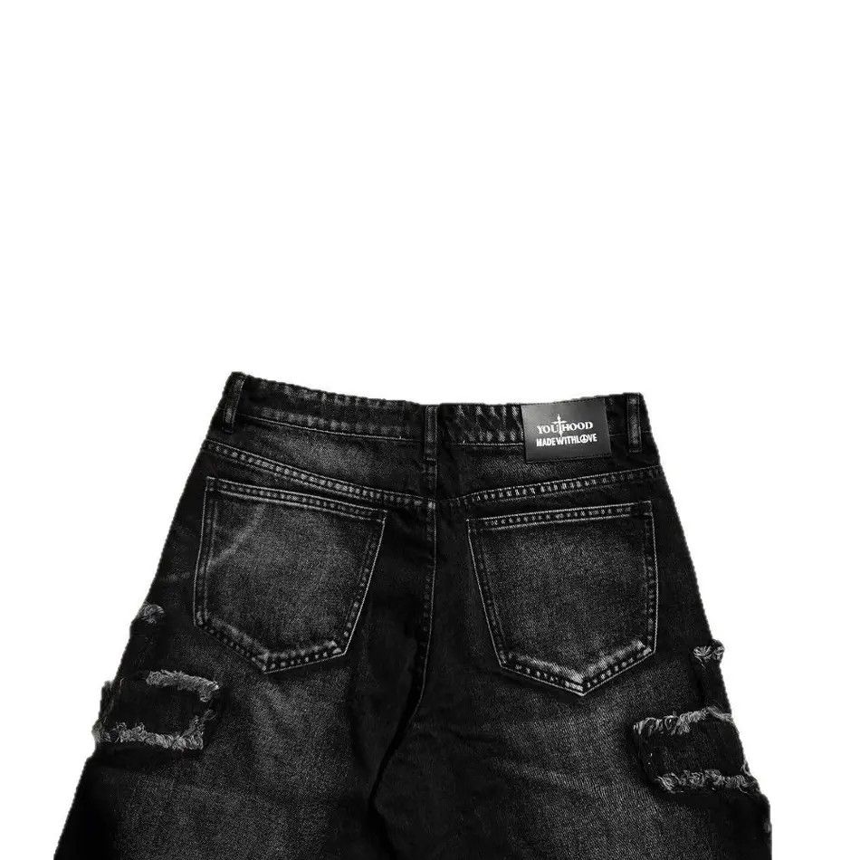 Japanese Brand Vintage wide leg y2k denim shorts Size US 32 / EU 48 - 6 Thumbnail