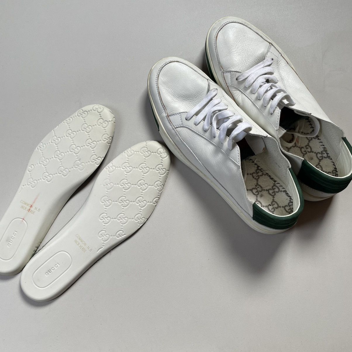 Gucci Gucci Ace Leather Sneakers Size US 8 / EU 41 - 10 Thumbnail