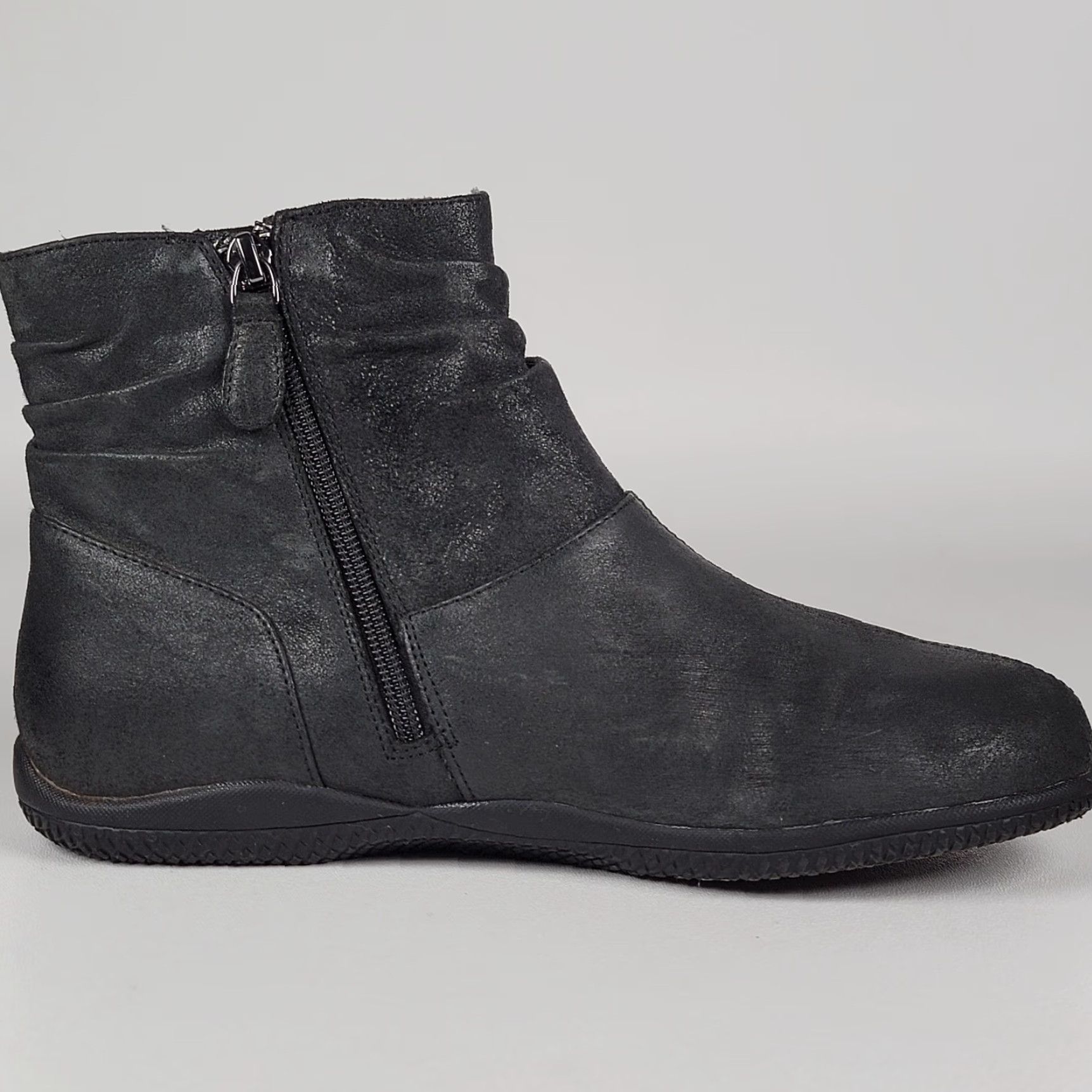 Vintage SoftWalk Hanover Boot Women’s Size 8.5 Luggage Weathered Black Leather Size US 9 / IT 39 - 5 Thumbnail