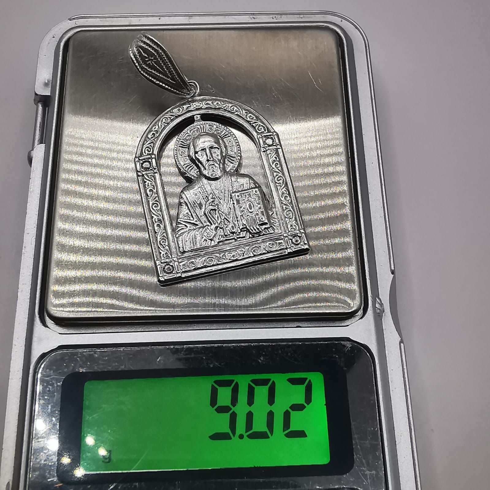 Sterling Silver Vintage pendant"St. Nicholas 925 silver 9,02g Size ONE SIZE - 7 Thumbnail