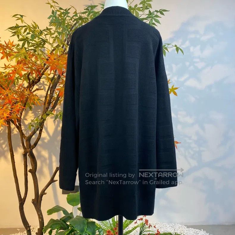 Hermes Hermes Black Woolen Sweater with Dark Pattern Size M / US 6-8 / IT 42-44 - 3 Thumbnail