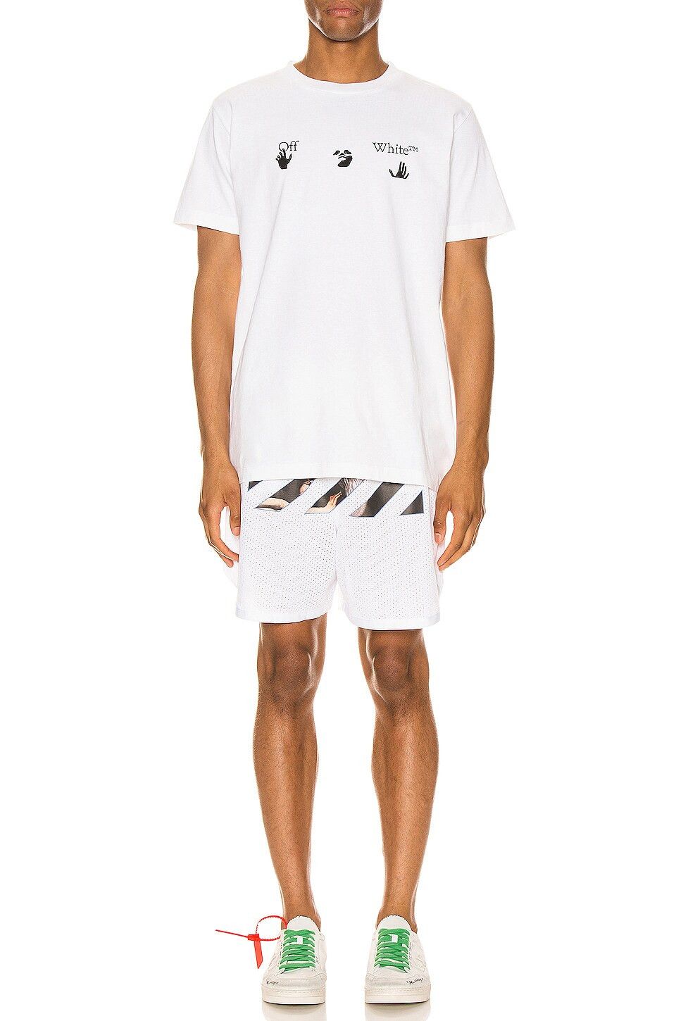 Off-White White Swimming Man Big Logo T-Shirt Size L / US 10 / IT 46 - 3 Thumbnail