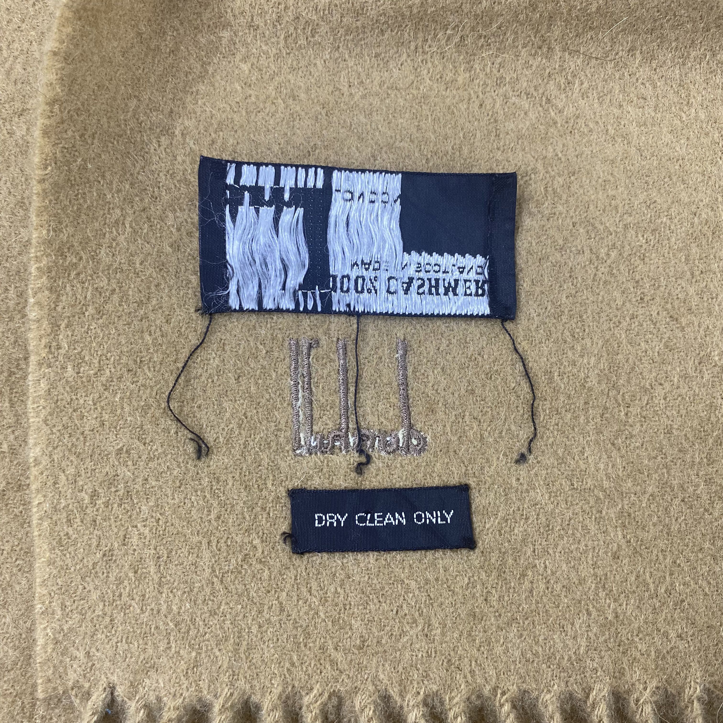 Alfred Dunhill Dunhill 100% Cashmere Scarf / Muffler / Neckwear -T1137 Size ONE SIZE - 7 Thumbnail