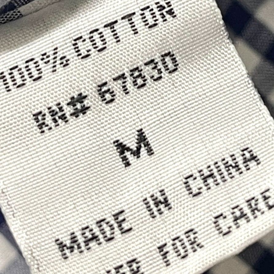 Vintage Cathy Shirt Blue White Checkered Button-Up 100% Cotton M Regular Women Size M / US 6-8 / IT 42-44 - 7 Thumbnail