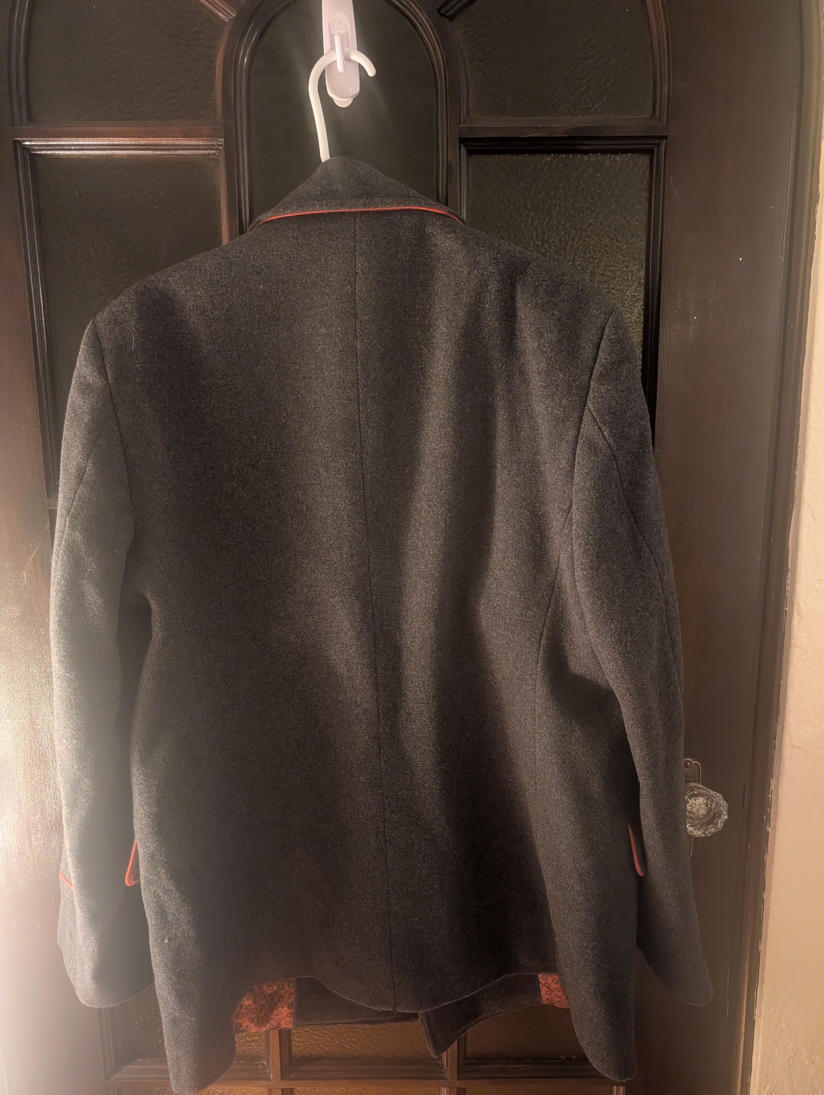 Tallia Tallia Men's Wool Blend Overcoat - Velvet Collar - Size M Size US M / EU 48-50 / 2 - 5 Thumbnail