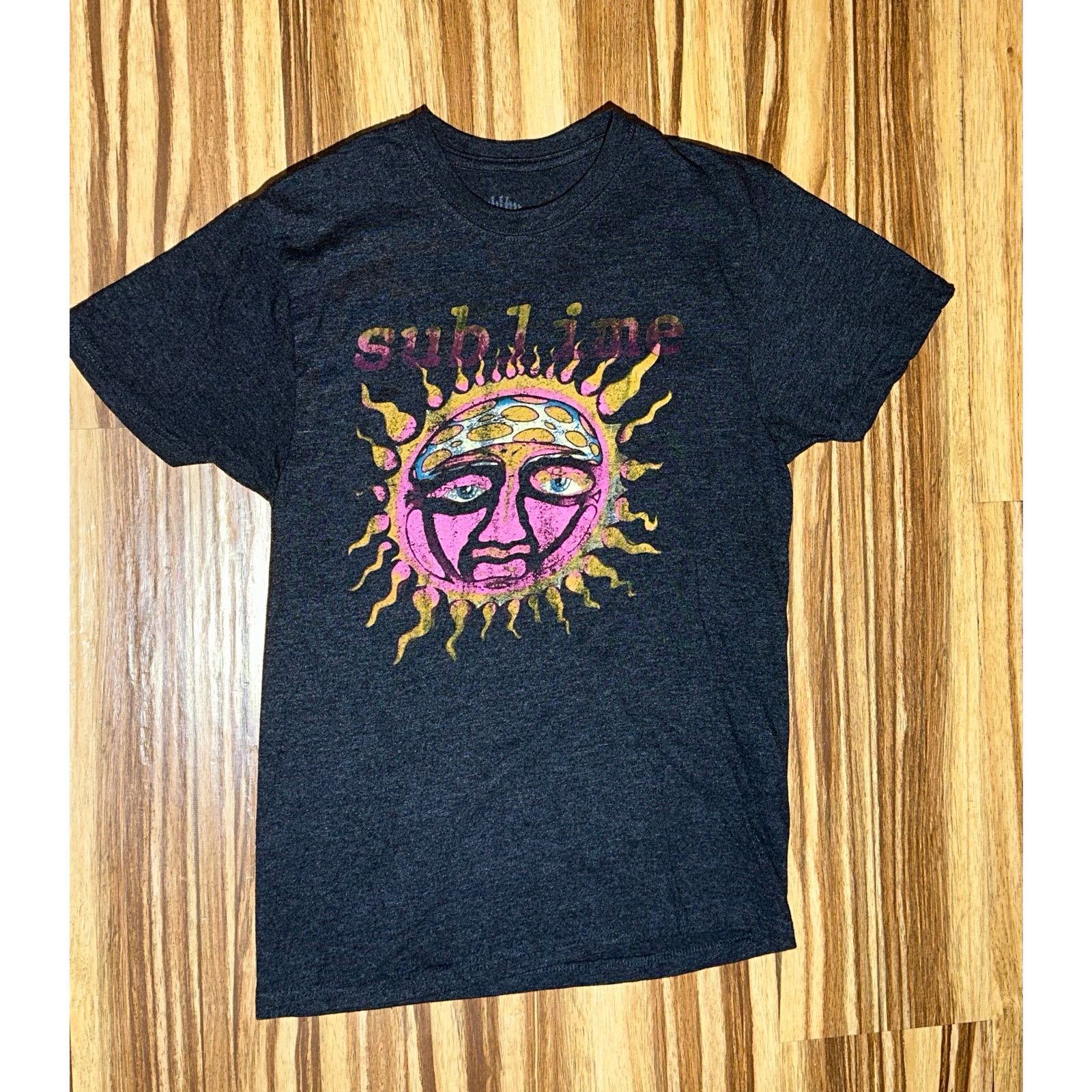 Sublime Black Sublime Pink And Orange Sun logo Tshirt Size Medium Size US M / EU 48-50 / 2 - 2 Thumbnail