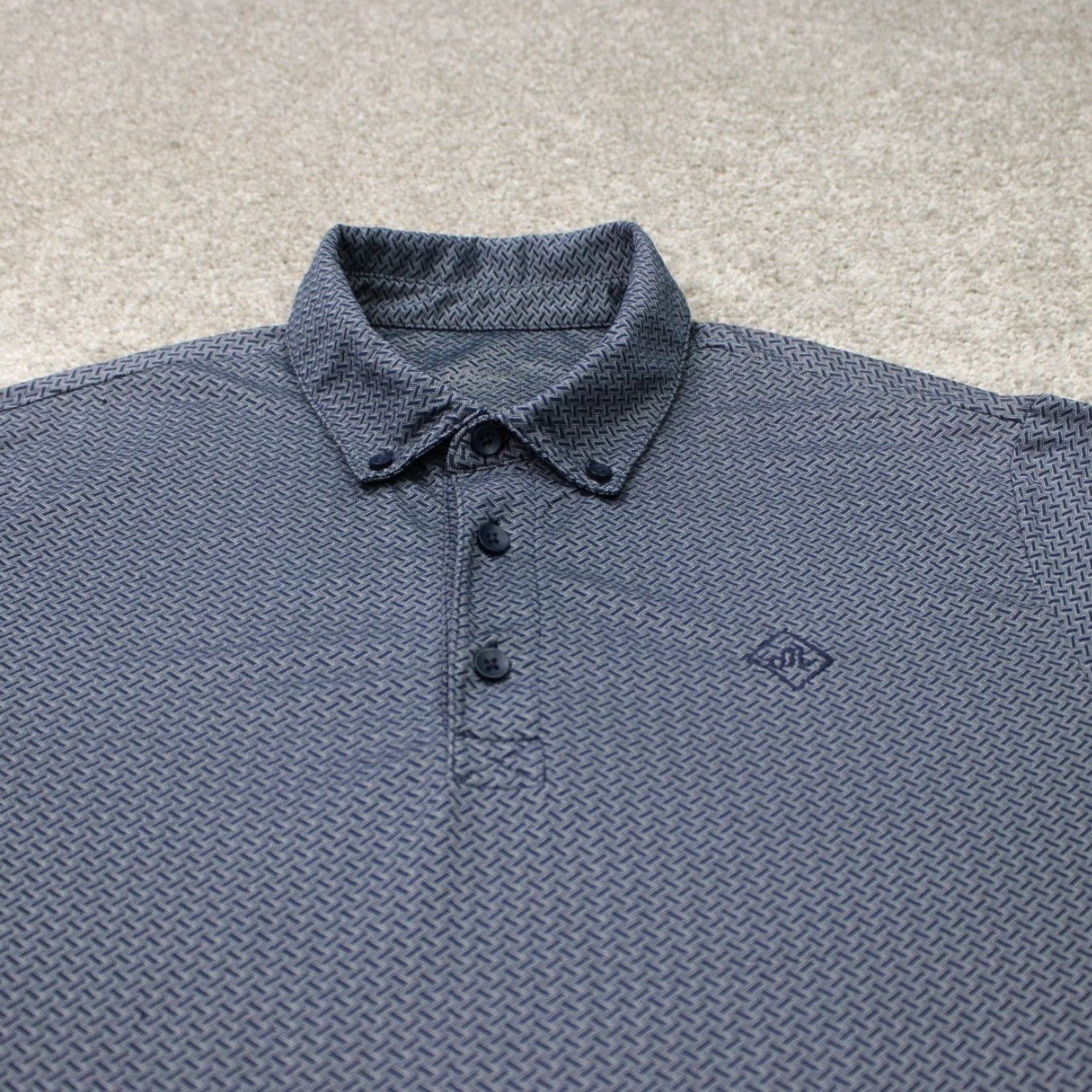 Bonobos Bonobos Polo Shirt Men M Gray Polyester Stretch Short Sleeve Pullover Shirt Casual Regular Size M Logo Size US M / EU 48-50 / 2 - 4 Thumbnail