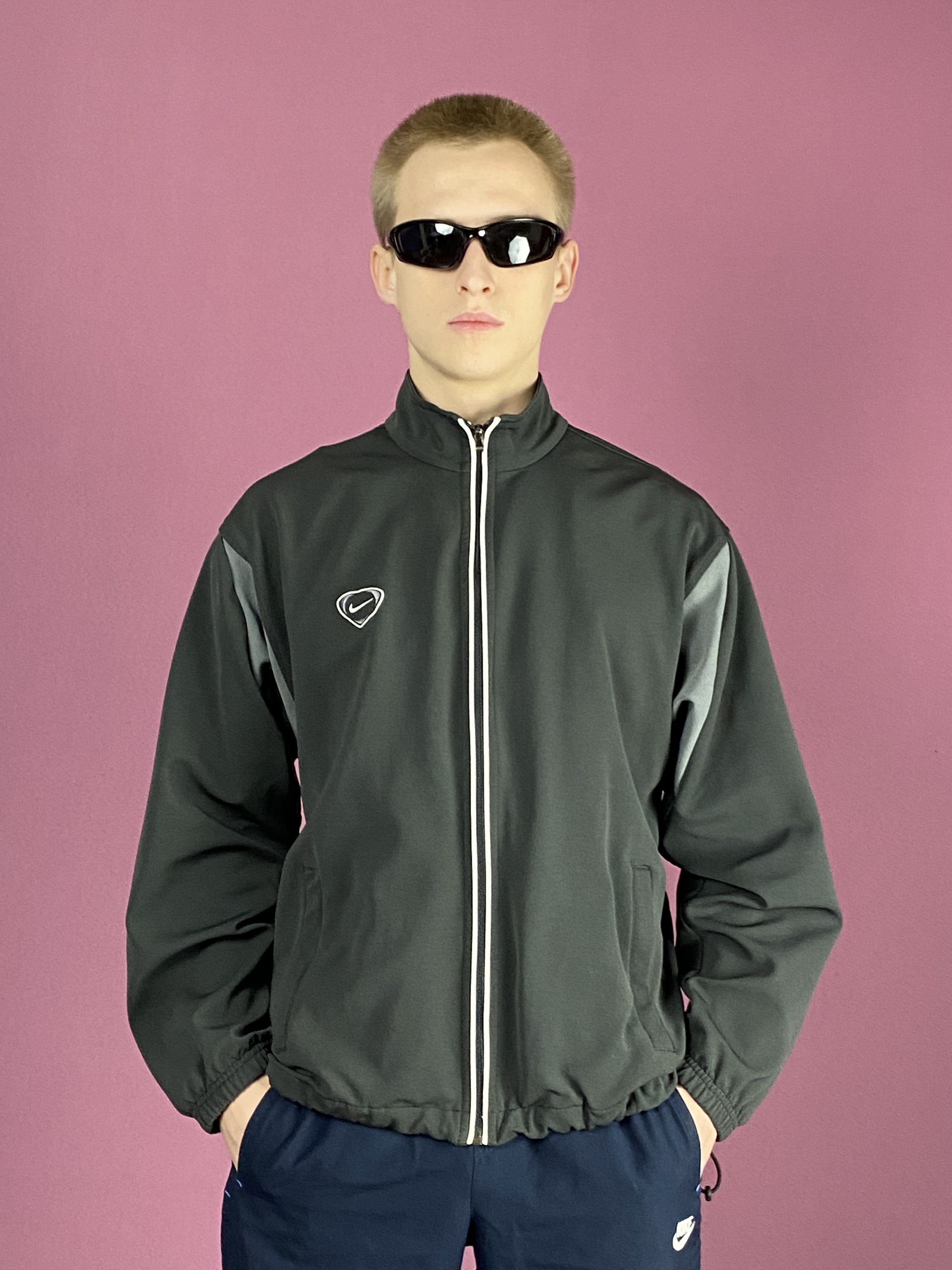 Nike × Vintage 90s Nike Vintage Men's Track Jacket - S Size US S / EU 44-46 / 1 - 1 Thumbnail