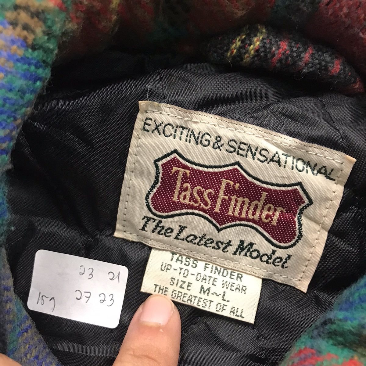 Designer × Flannel × Japanese Brand FLANNEL TASSFINDER DESIGN PATCHWORK BUTTON FLEECE JACKET Size US L / EU 52-54 / 3 - 11 Thumbnail