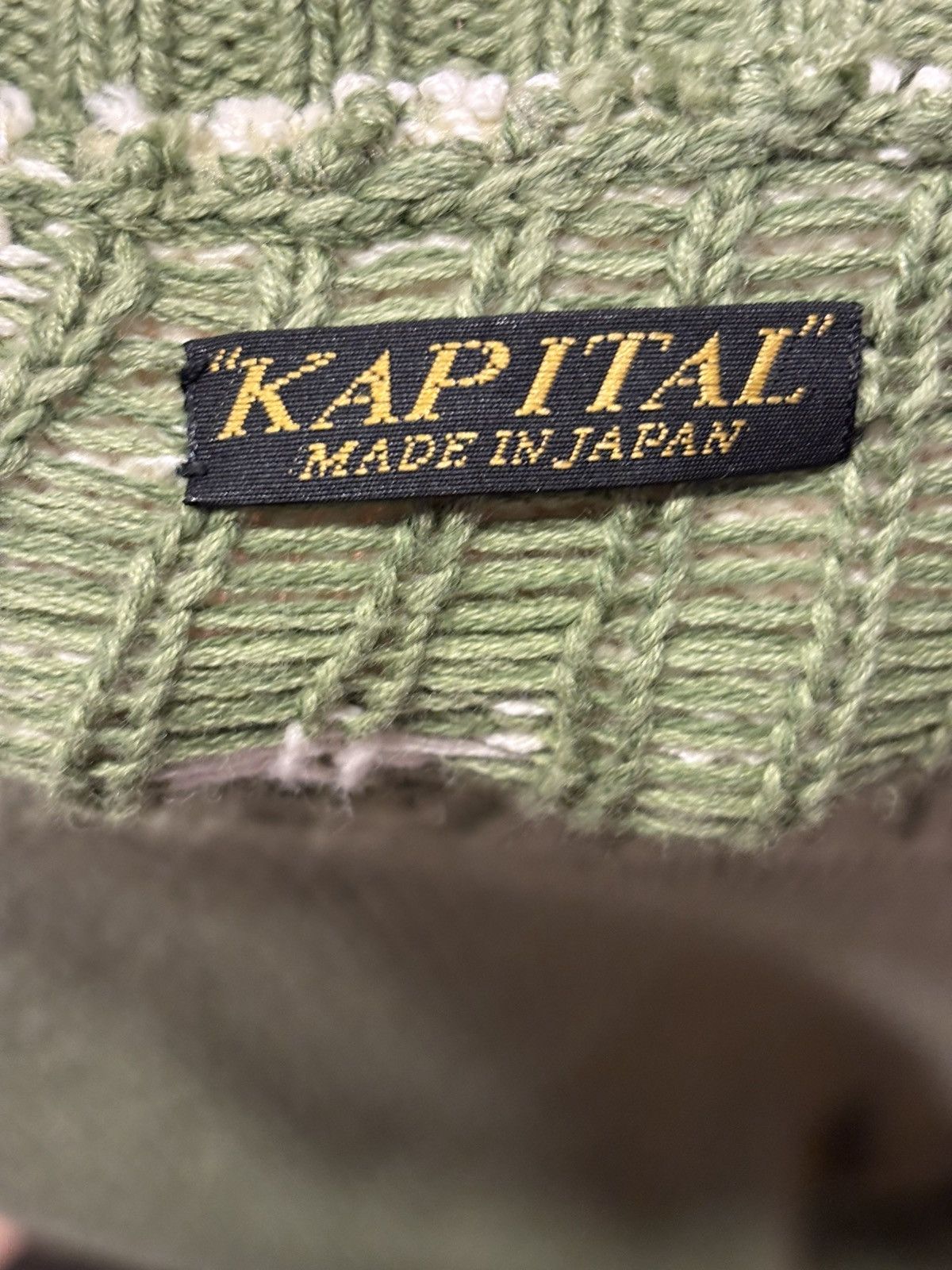 Kapital Kapital Knit Bone Sweater Vest Size US L / EU 52-54 / 3 - 5 Thumbnail