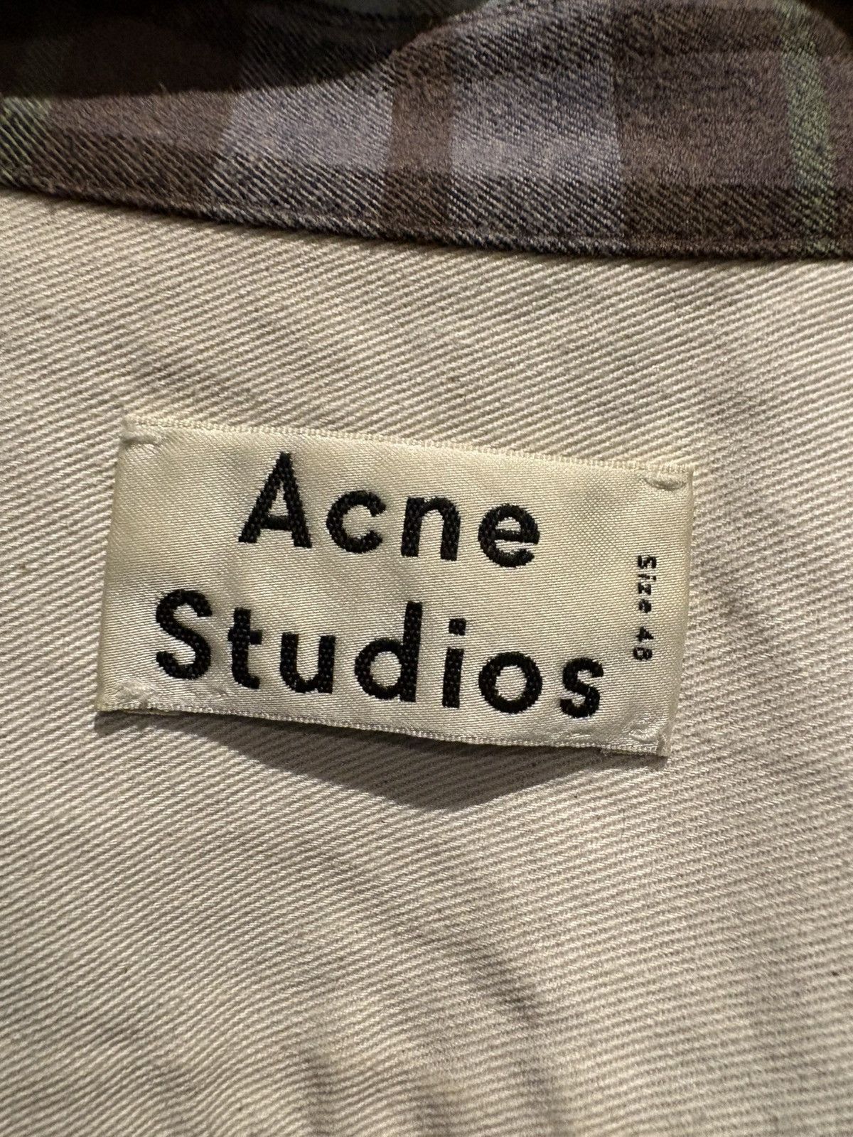 Acne Studios Acne Studios Denver Checked Shirt - Size 48 Size US M / EU 48-50 / 2 - 3 Thumbnail