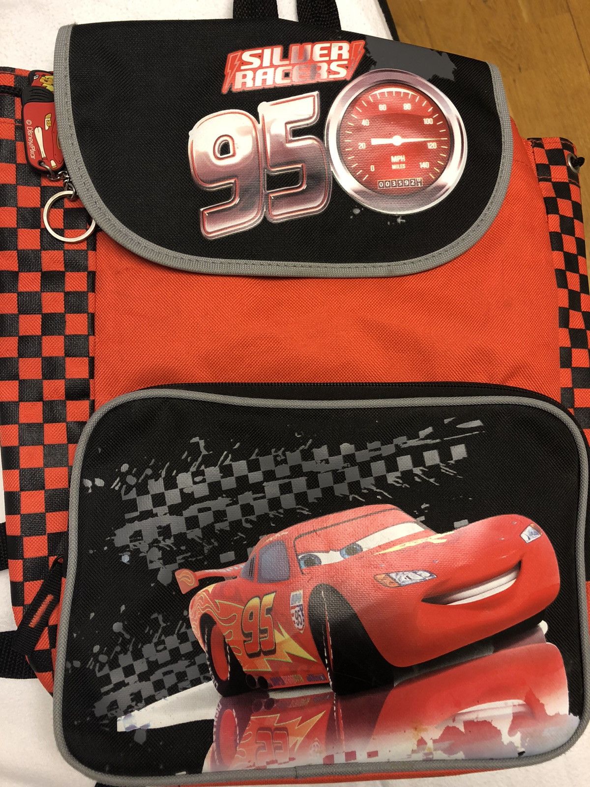 Disney CARS MOVIE RARE DISNEY PIXAR VINTAGE OFFICIAL BACKPACK BAG Size ONE SIZE - 4 Thumbnail