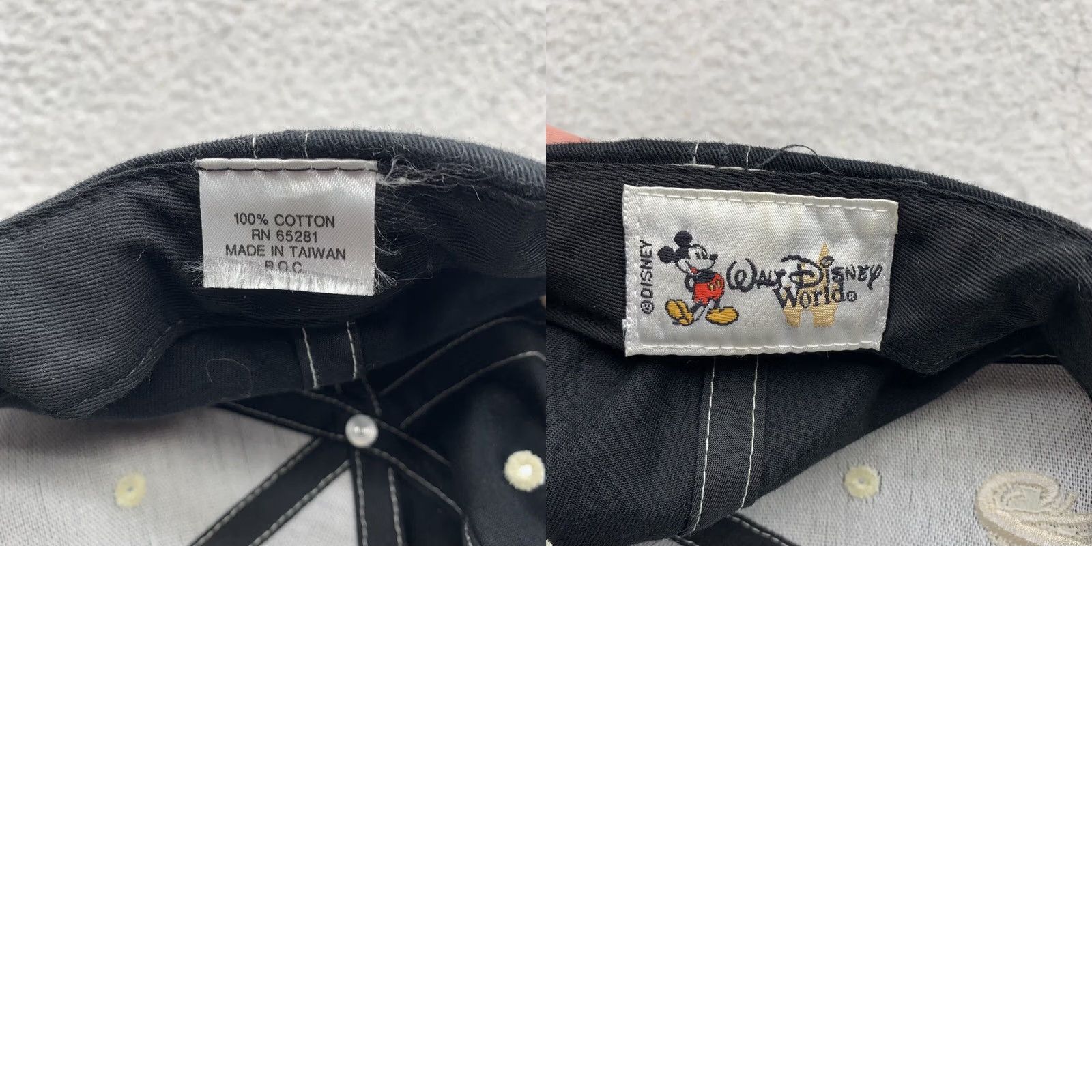 Disney VINTAGE Walt Disney World Mickey Mouse Snapback Hat Adult Black OSFM 1928 Dad Cap Size ONE SIZE - 8 Thumbnail