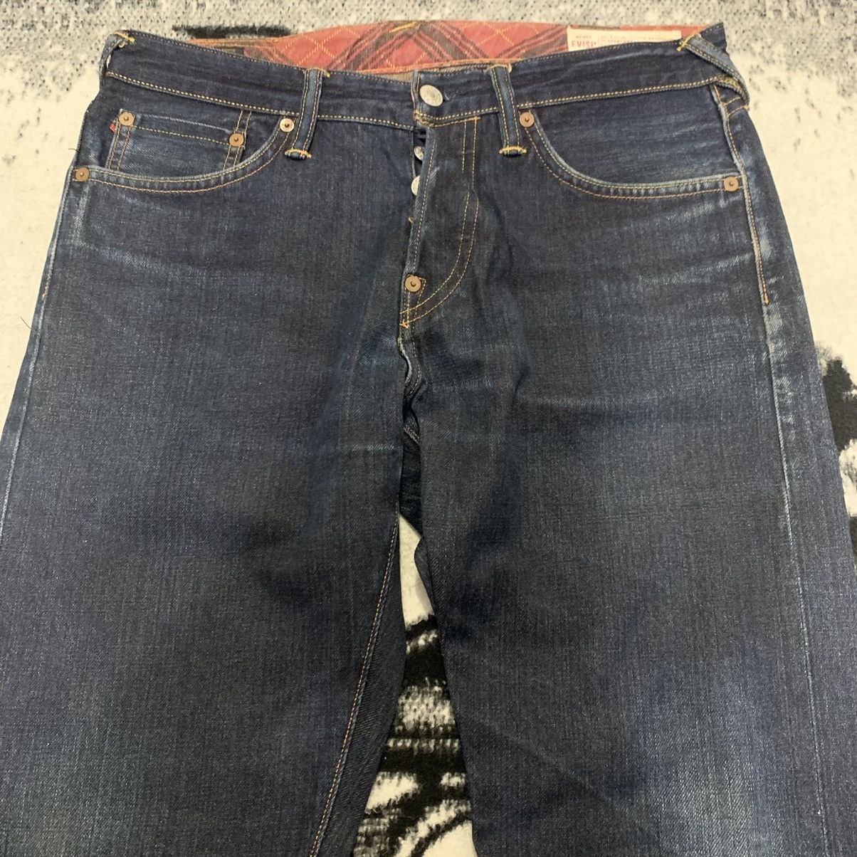 Evisu Evisu Seagull White Painting Selvedge Jeans Size US 32 / EU 48 - 17 Thumbnail