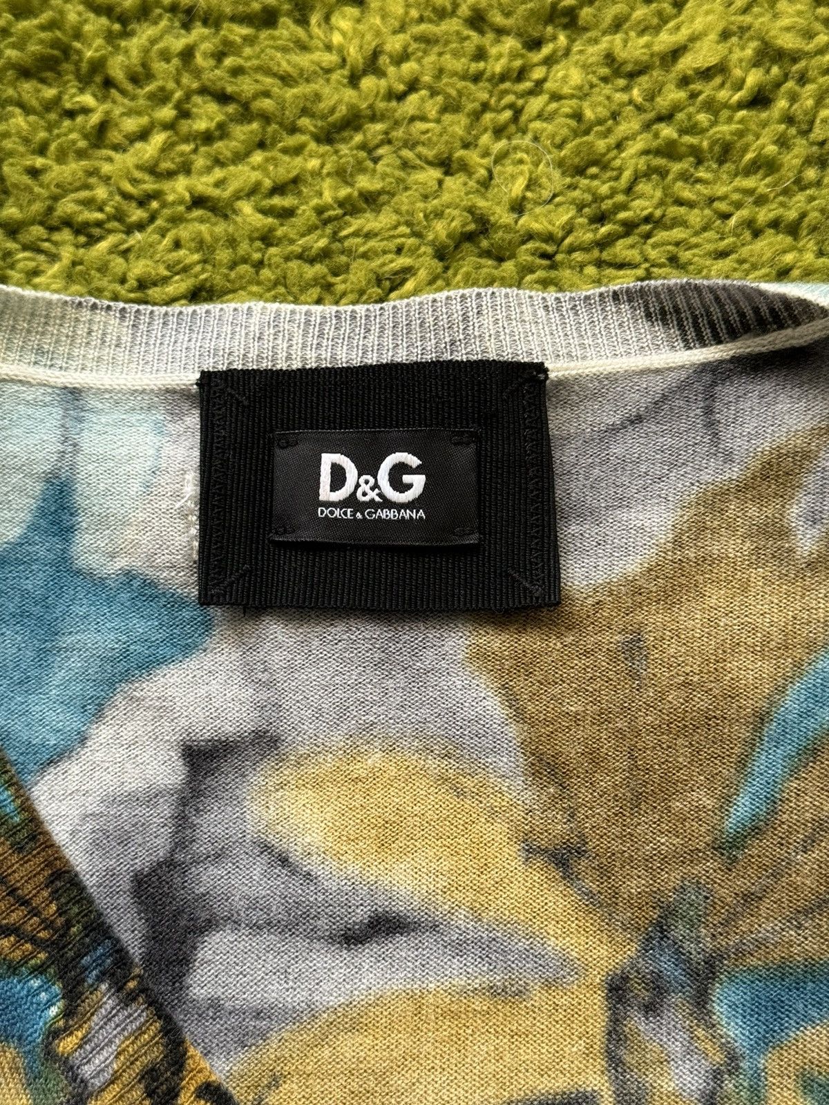 Designer × Dolce & Gabbana Dolce & Gabbana D&G coloured floral pattern wool dress Size M / US 6-8 / IT 42-44 - 3 Thumbnail