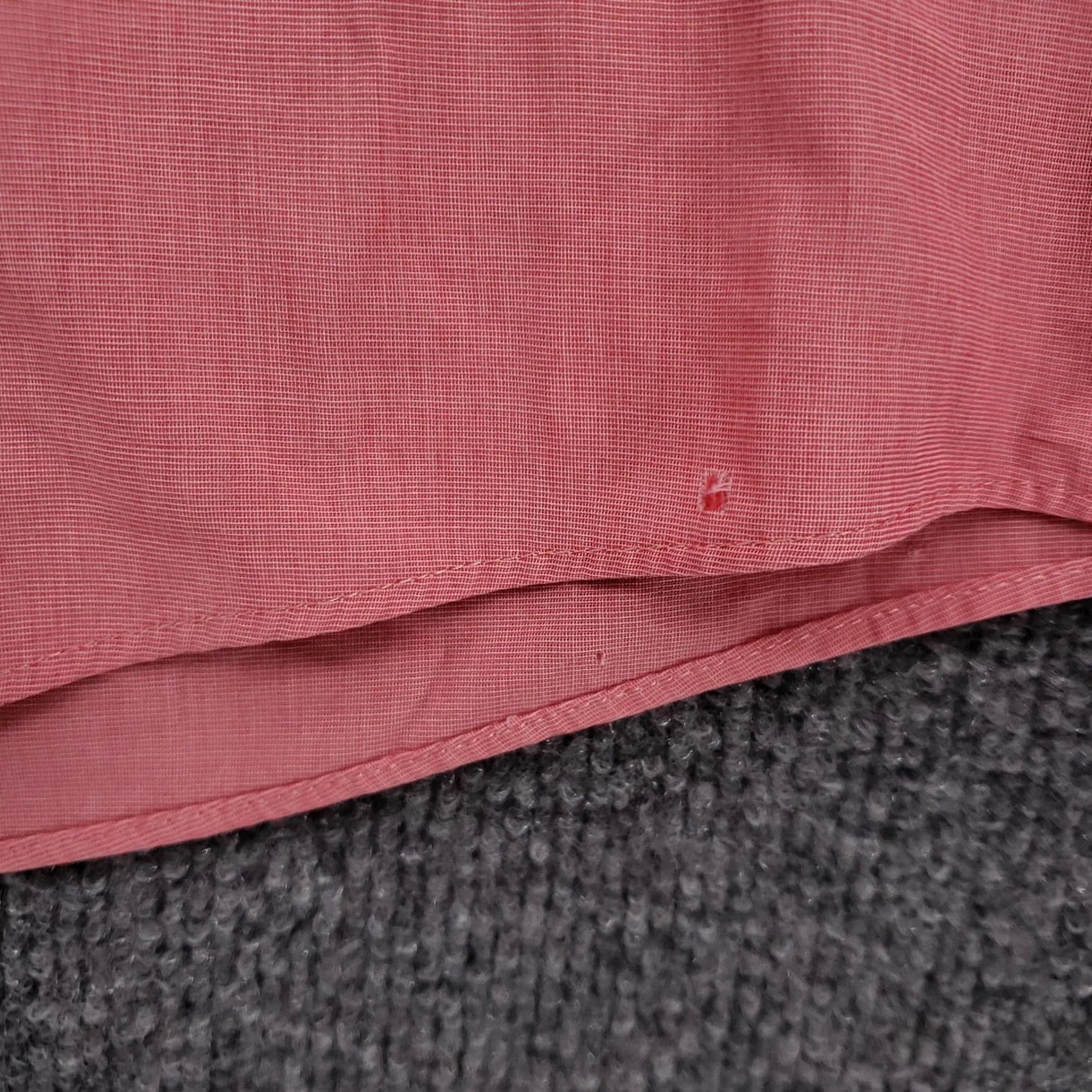 Dockers DOCKERS Dress Shirt Mens XL Red Button-Up Fitted Long Sleeves Cotton Iron Free Size 46R - 6 Thumbnail