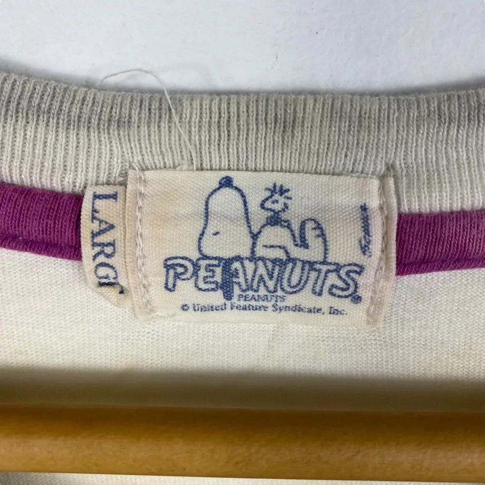 Peanuts PEANUTS Rock With You! Cartoon Long Sleeve Tee Shirt Large Size US L / EU 52-54 / 3 - 6 Thumbnail