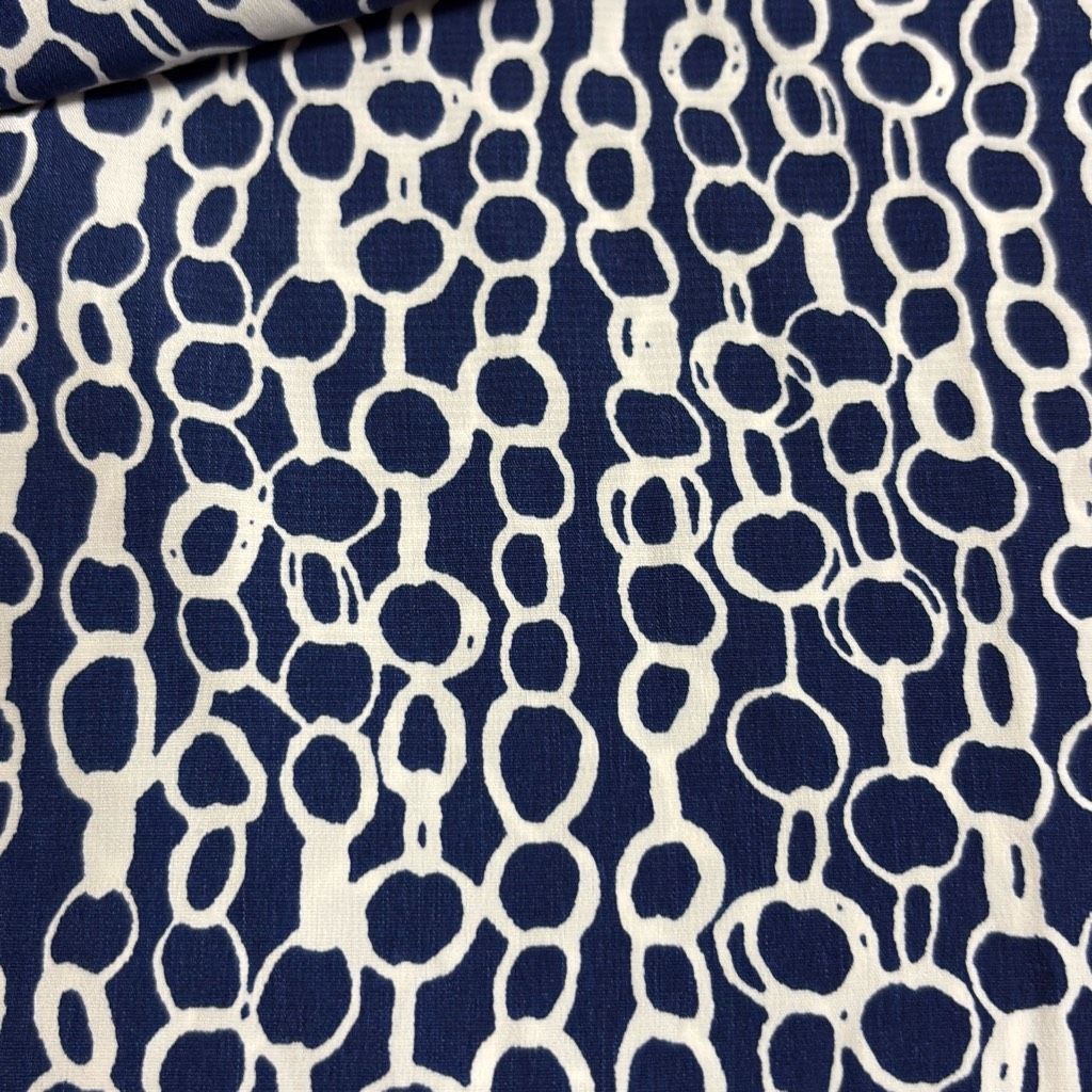 Other Investments Womens Medium Blue White Chain Nautical Print Pu Size 28" / US 6 / IT 42 - 3 Thumbnail
