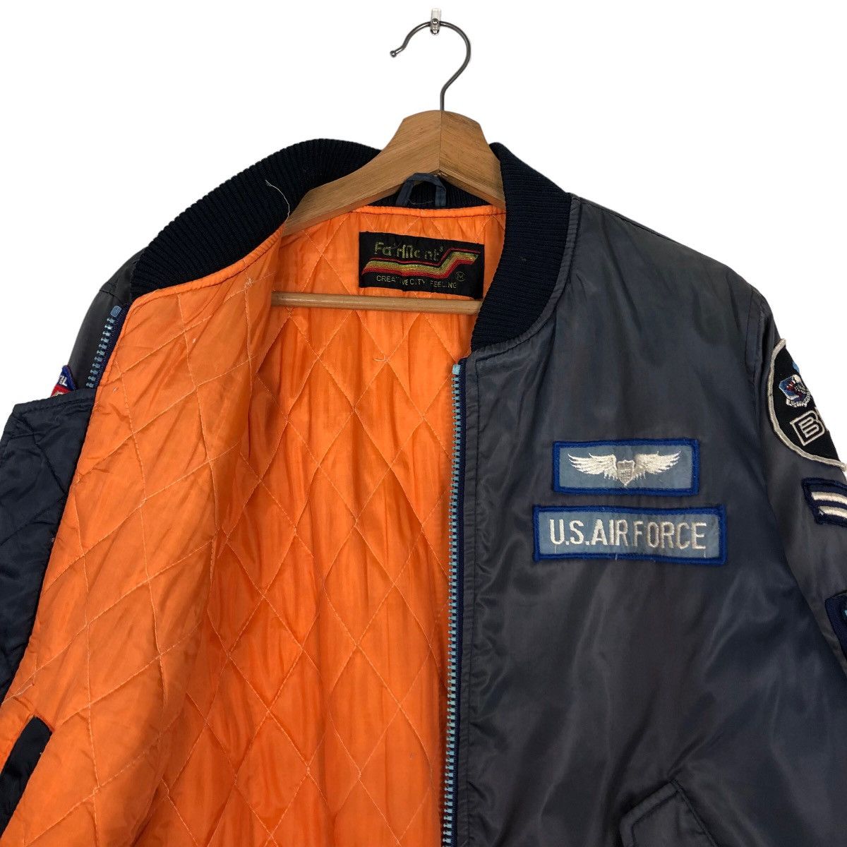 Japanese Brand 🔥Riot Riot Vintage Bomber Jacket Military Us Air Force Team Size US M / EU 48-50 / 2 - 16 Thumbnail