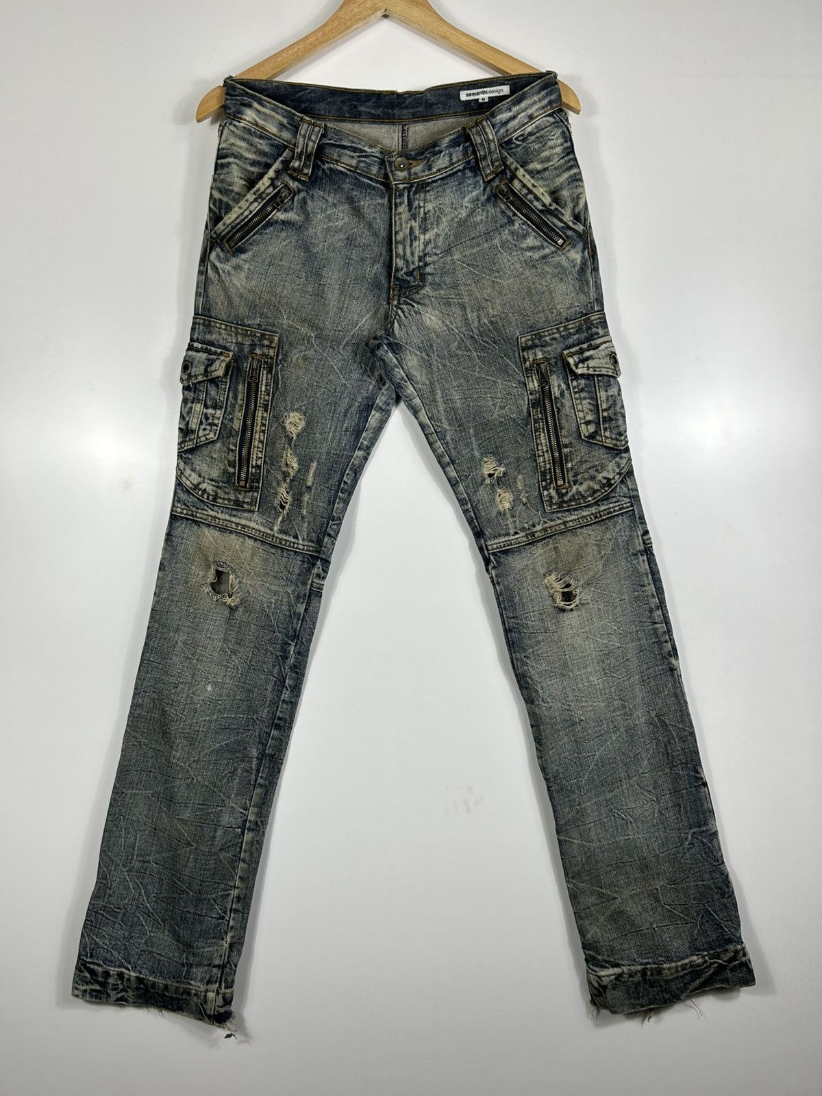 🔥Semantic Design Nice Distressed Denim