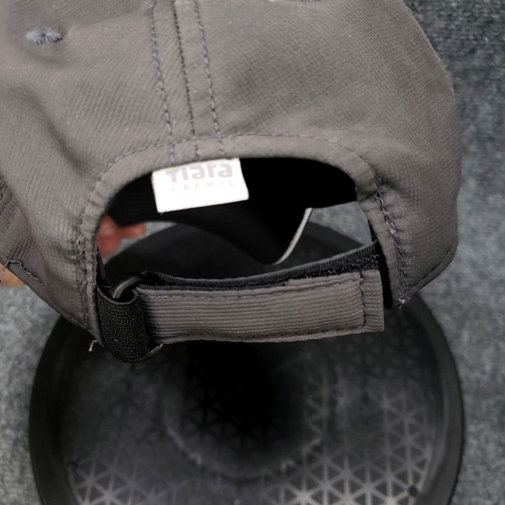 Vintage Tiara Yachts EX60 Cap Men's Adjustable Gray Strap American Made Size ONE SIZE - 6 Thumbnail