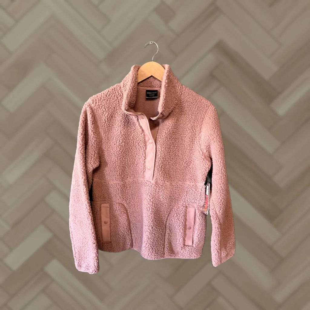 Vintage 32 Degrees Womens Pink Fleece Mock Neck Pullover Sweatshirt XS NWT Pullover Sweatshirt Womens Pink Fleece Mock Neck 32 Degrees XS NWT Size XS / US 0-2 / IT 36-38 - 1 Thumbnail