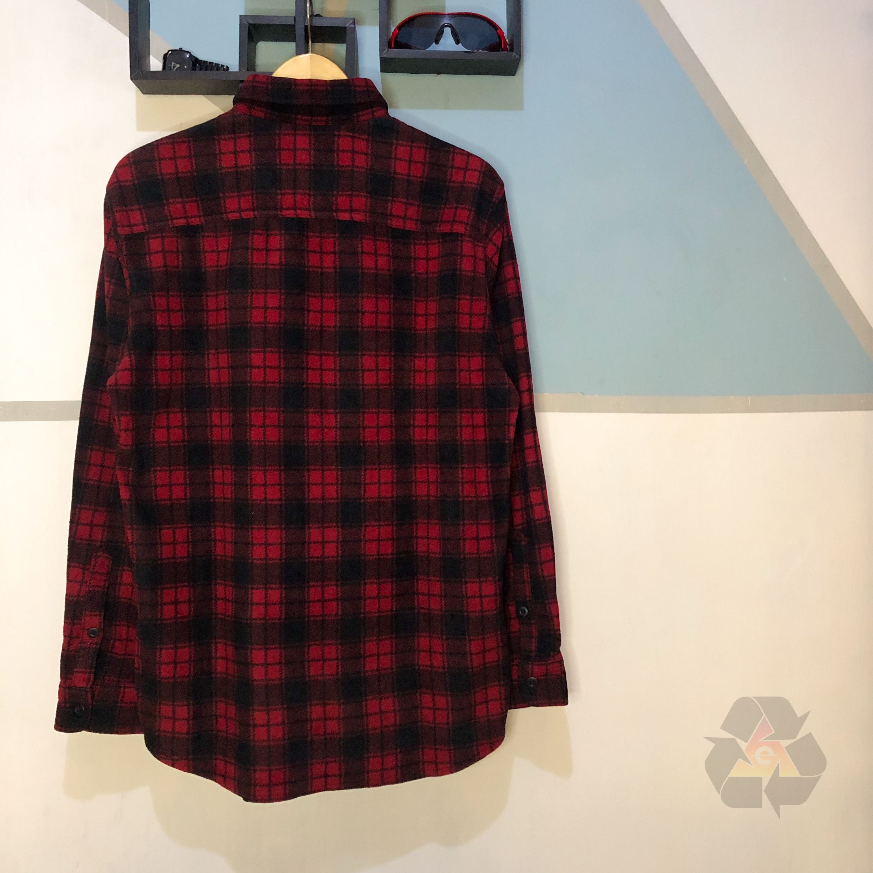 Uniqlo × Vintage Uniqlo Flannel Plaid Long Sleeve Y2K Size US L / EU 52-54 / 3 - 10 Thumbnail