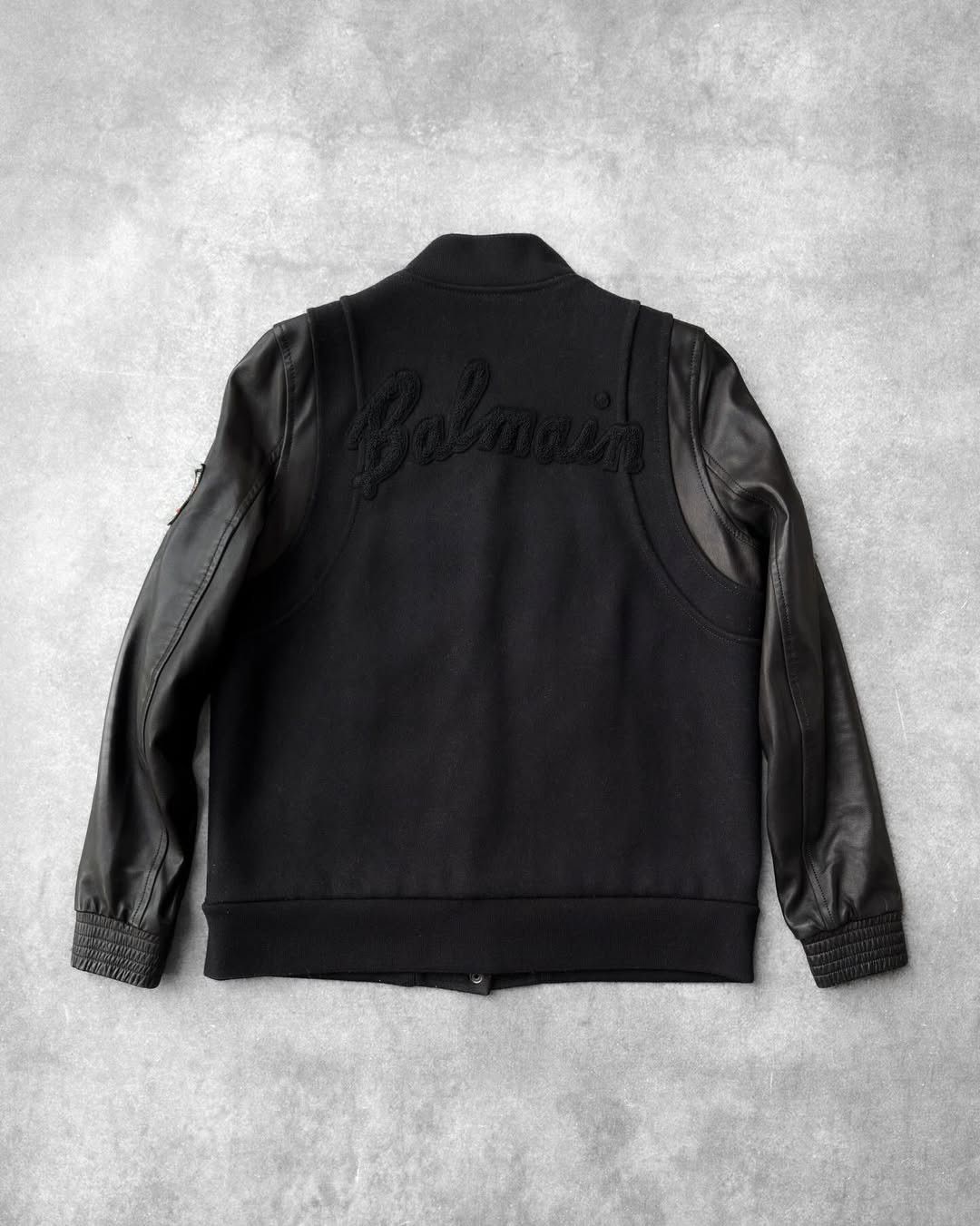 Balmain Balmain SS11 Leather Varsity Jacket, by Christophe Decarnin Size US S / EU 44-46 / 1 - 7 Thumbnail