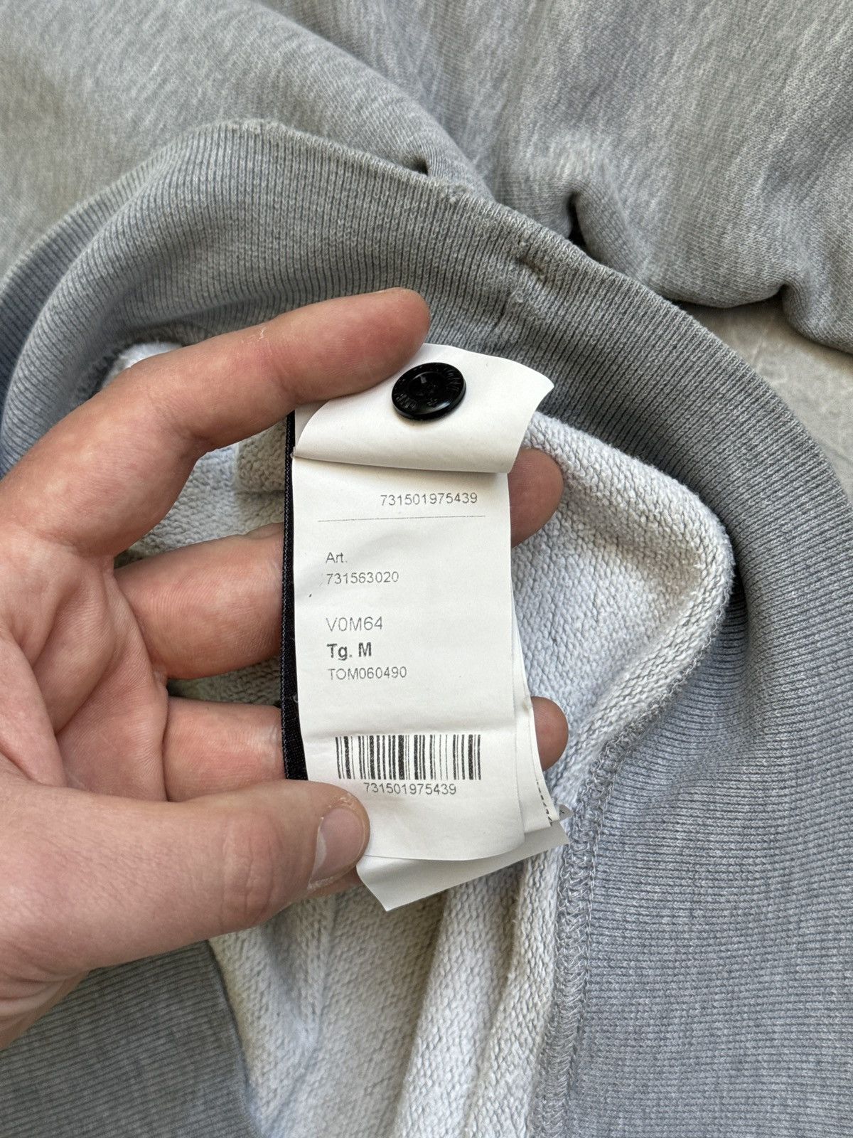 Stone Island Stone Island Grey Sweatshirt Crewneck Distressed Size US M / EU 48-50 / 2 - 19 Thumbnail
