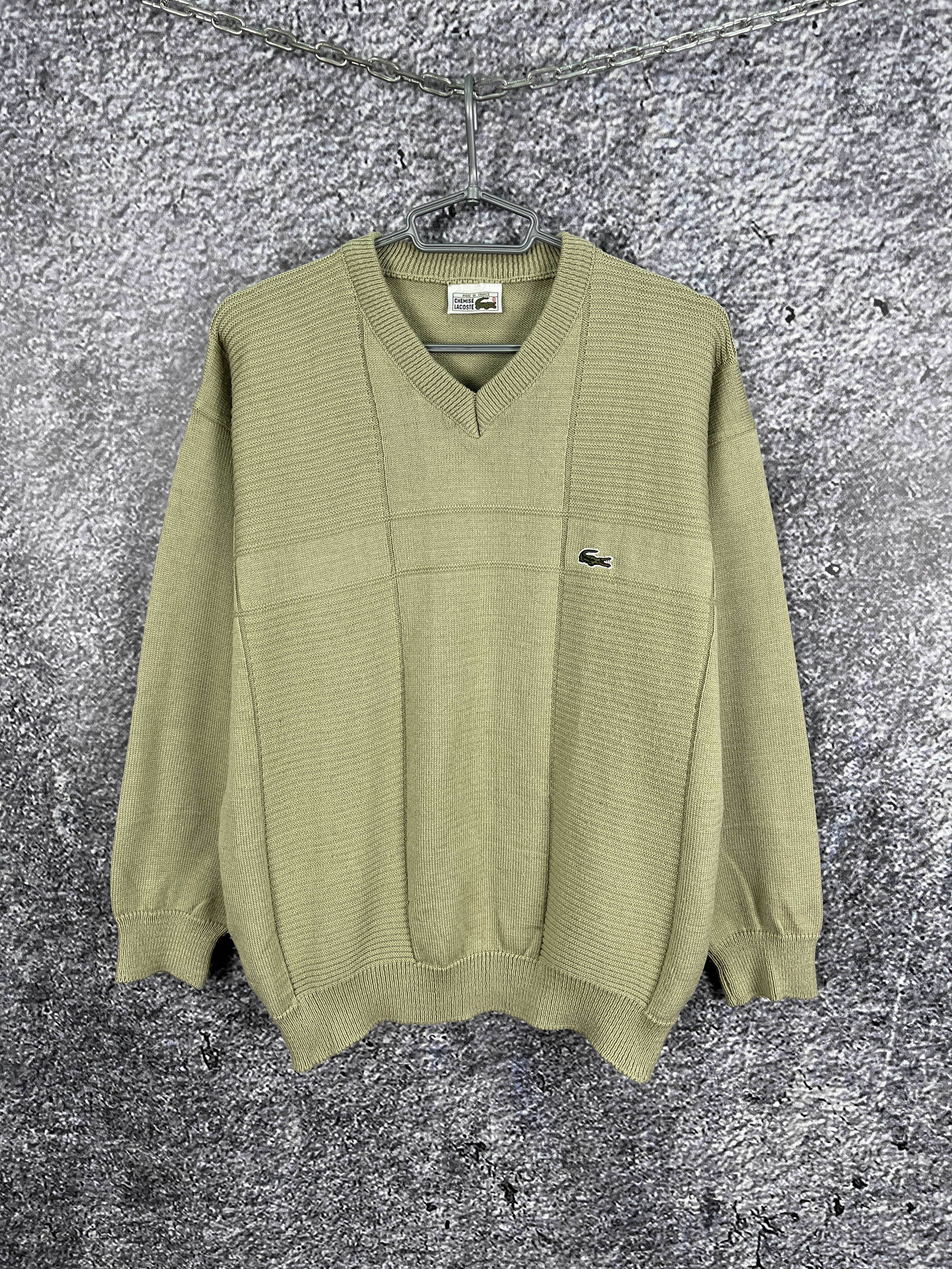 Lacoste Vintage 90s Chemise Lacoste Sweater Made in France Size M-L Size US M / EU 48-50 / 2 - 1 Thumbnail
