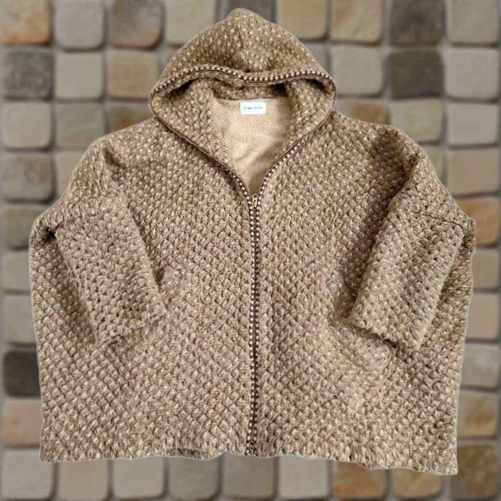 Tsumori Chisato Tsumori Chisato Blouson Jacket Hoodie Brown Dot Mohair Loop Size 2 Women Outer Blouson Coat Hooded Size XS / US 0-2 / IT 36-38 - 1 Thumbnail
