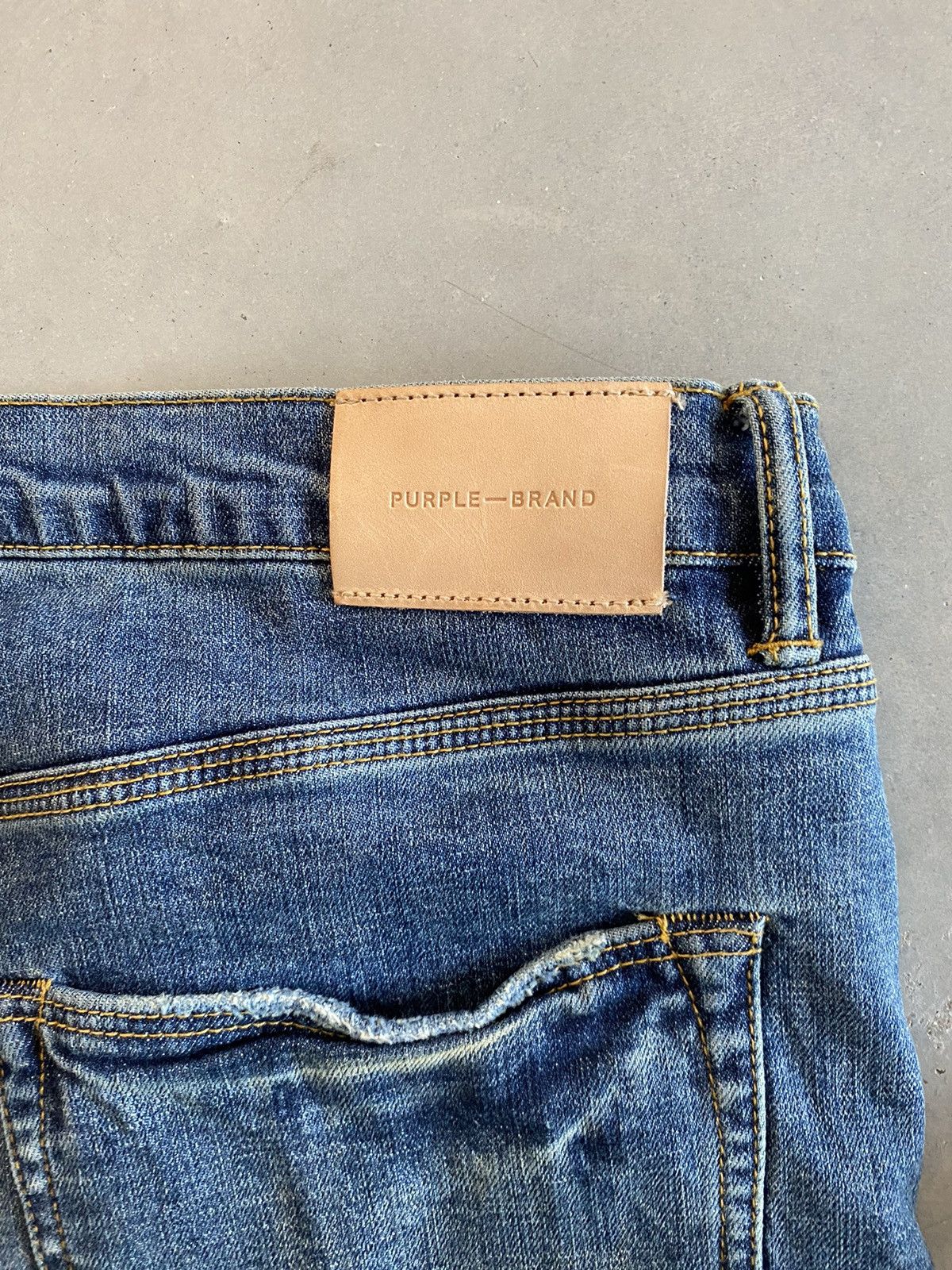 Purple Brand Purple Brand Jean Fades Light Wash Navy Size US 38 / EU 54 - 3 Thumbnail