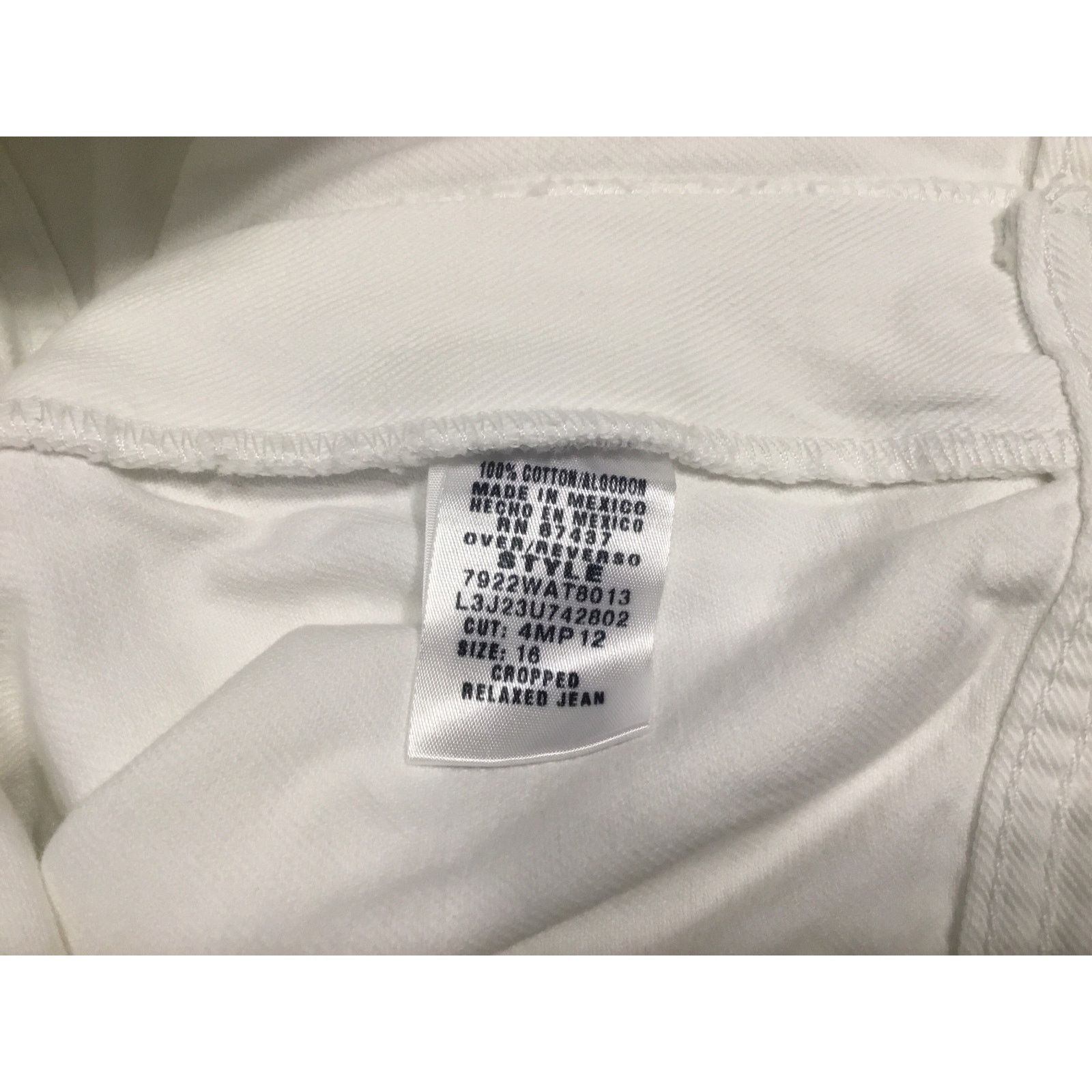 Polo Ralph Lauren Ralph Lauren Polo Jeans Company White 16 Cropped Relaxed NWT Size 38" / US 16 / IT 52 - 7 Thumbnail