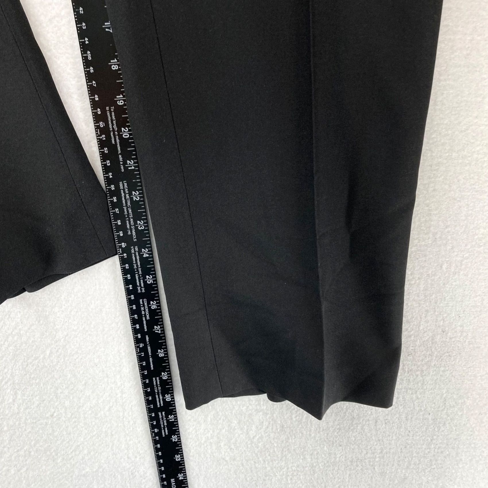 Izod IZOD Dress Pants Mens 34x30 Regular Fit Straight Black Flat Front Stretch Pants Size US 34 / EU 50 - 7 Thumbnail