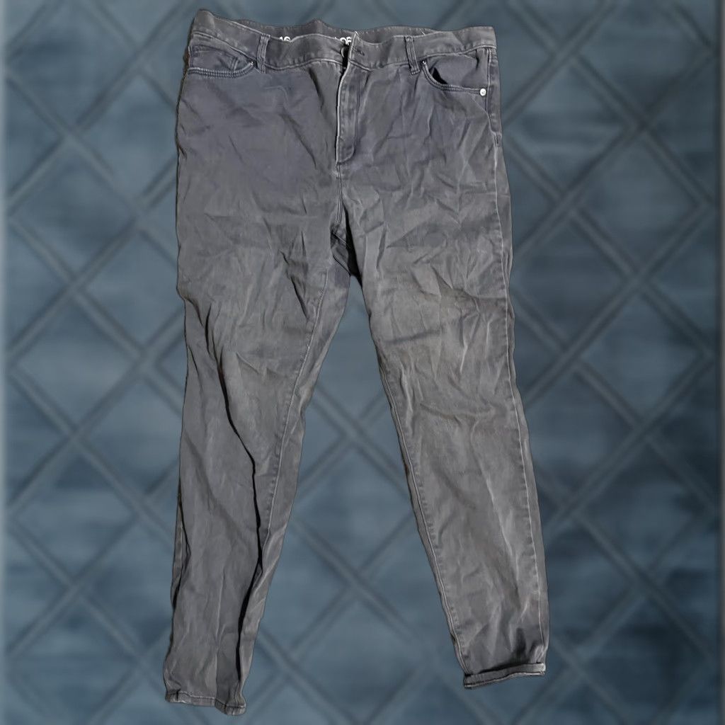 Loft LOFT Women’s High Waist Legging Jeans Gray Size 16 Slim 5-Pocket Denim Stretch Size 38" / US 16 / IT 52 - 1 Thumbnail