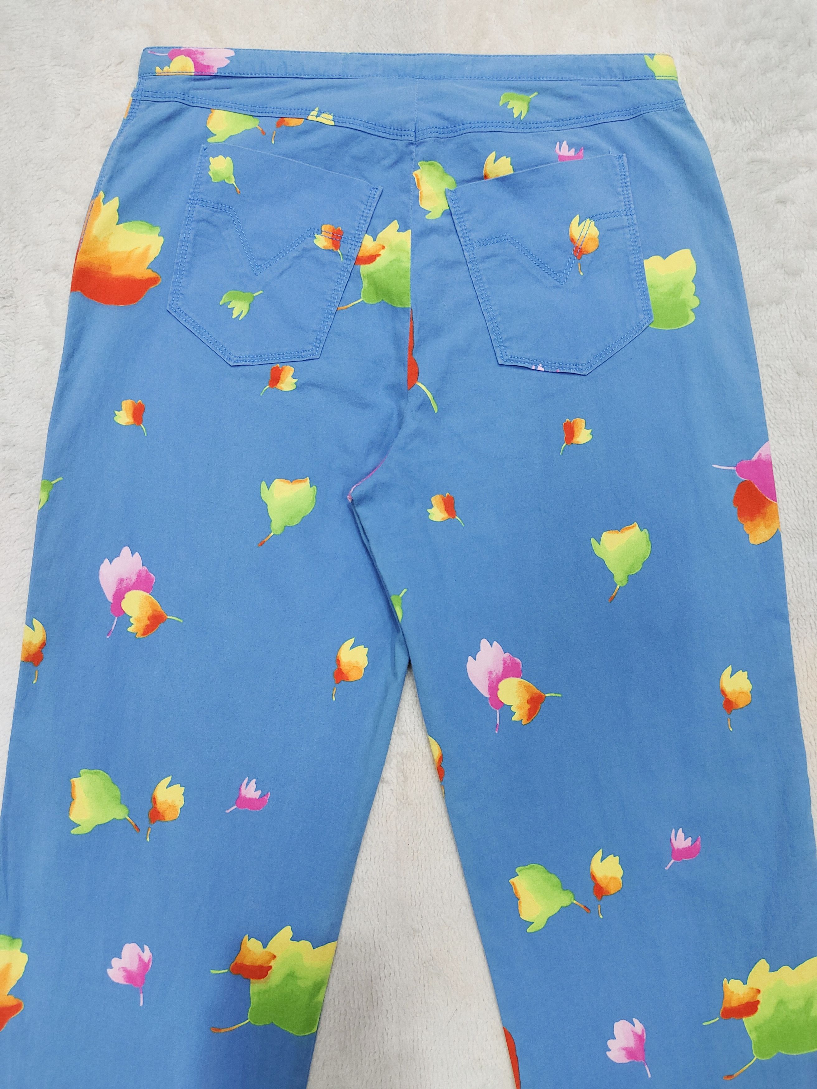 Versace 90s Versace- Classic V2 Greek Belt Y2K Florals Pants Size 30" / US 8 / IT 44 - 4 Thumbnail