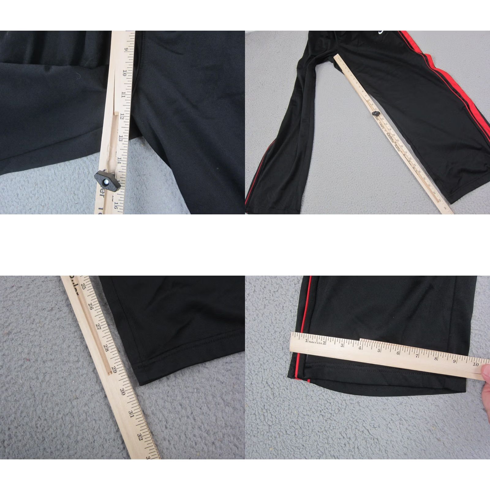 Nike Nike Track Pants Mens M Black Athletic 90s Windbreaker Swoosh Baggy Sweat Pants Vintage 90s Nike Mens Track Pants Black M Size US 26 / EU 42 - 8 Thumbnail