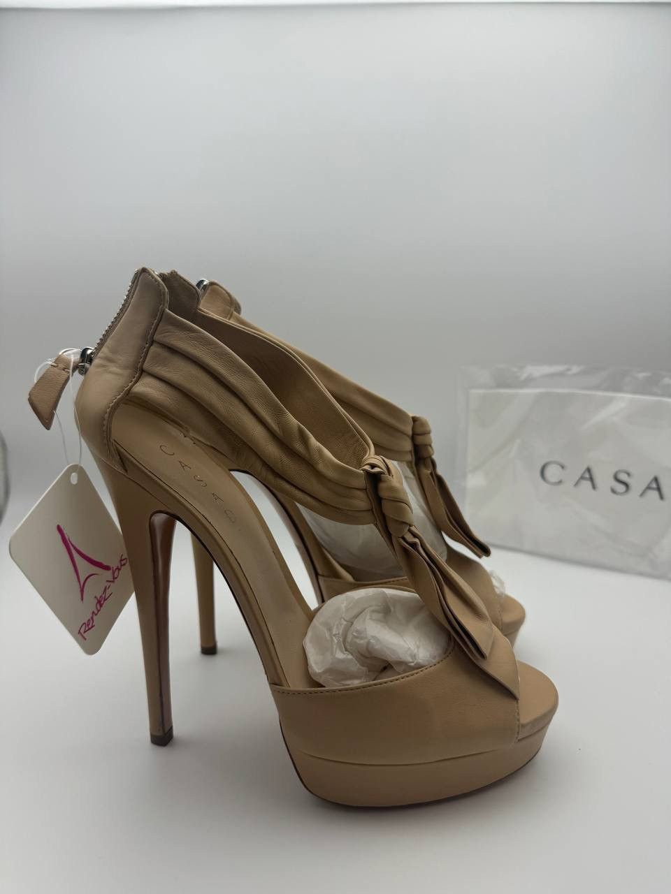Casadei Casadeli High Heel Sandals sz 8 Italy Size US 8 / IT 38 - 2 Thumbnail