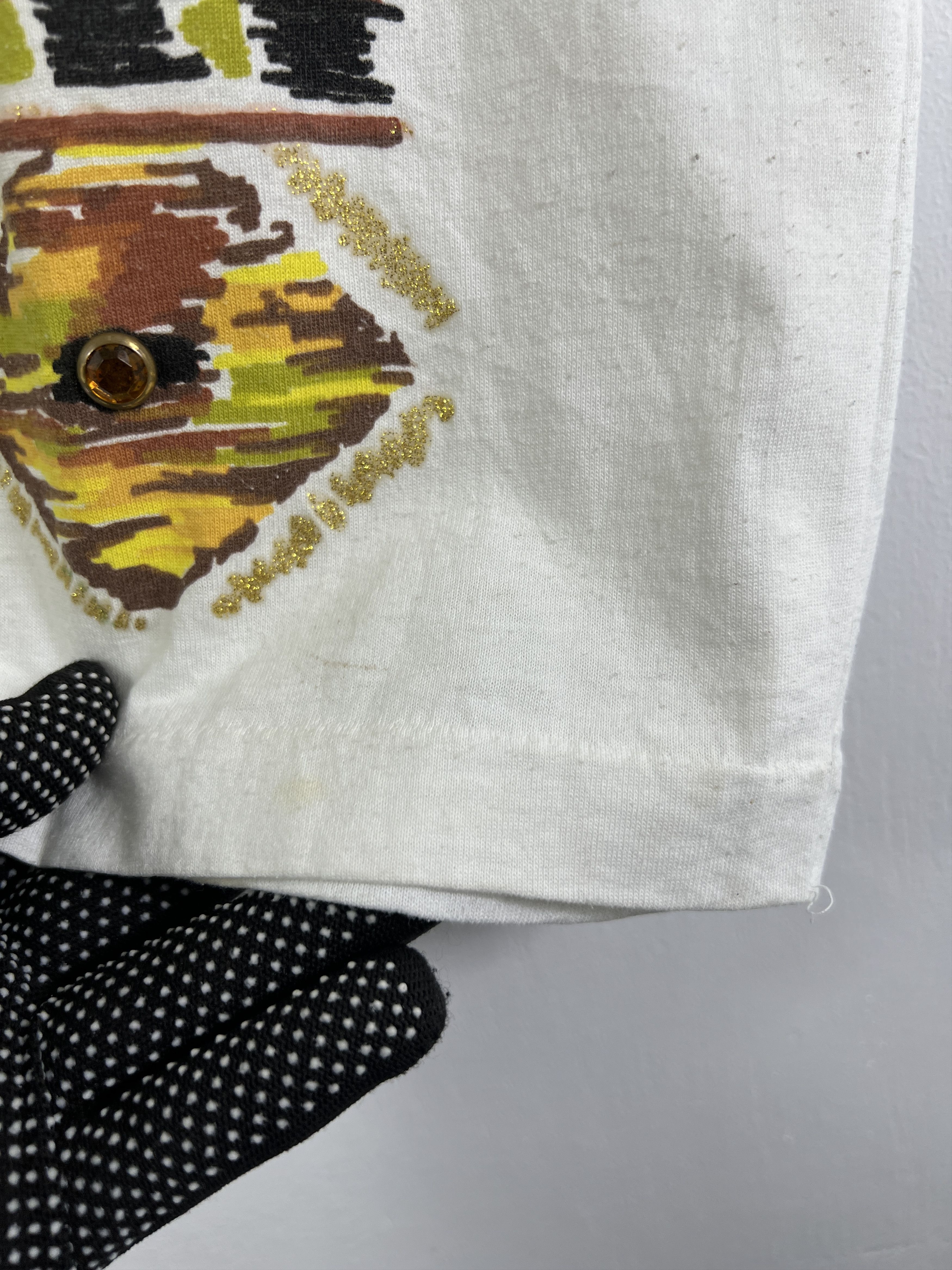 Vintage No.4844 Vintage 90s African Art Graphic Tee (OSFA) Size US L / EU 52-54 / 3 - 6 Thumbnail