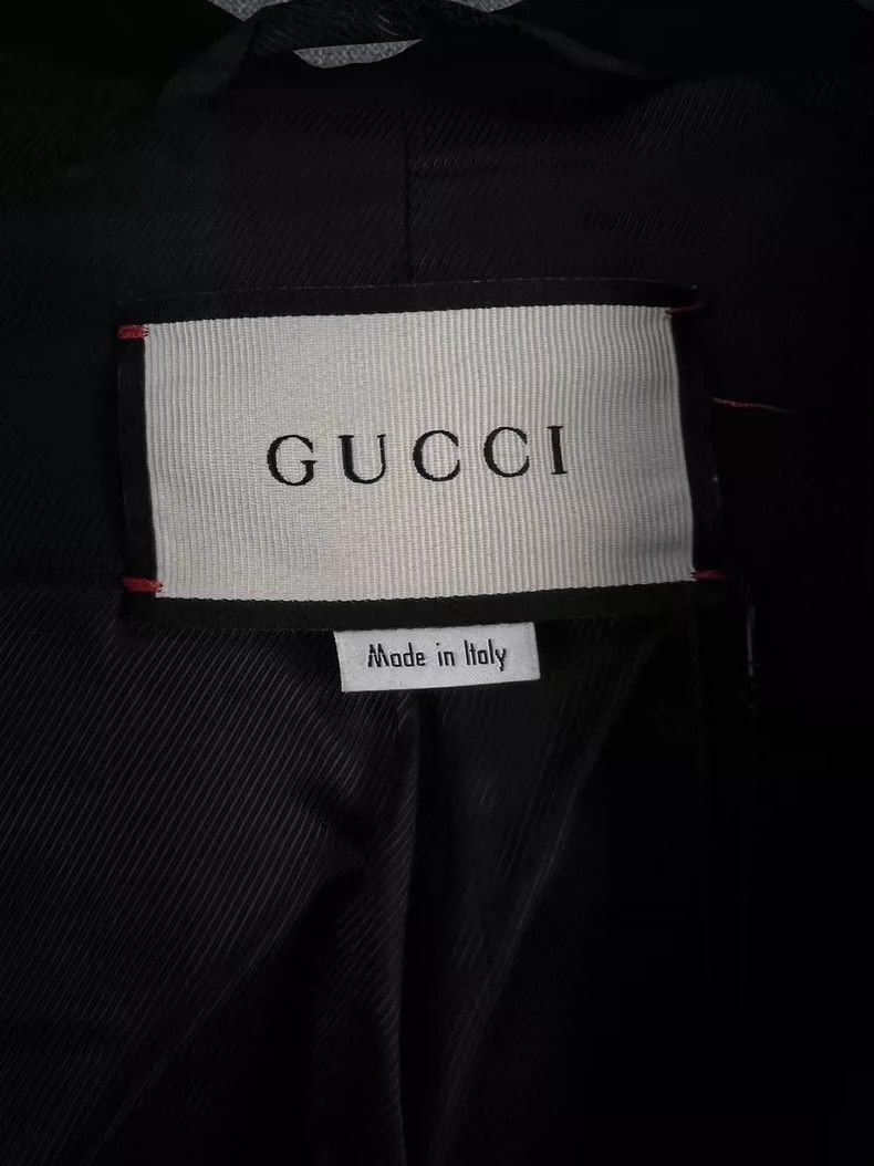 Gucci Gucci Size 38 Embroidered LOGO suit jacket 2501-Nextarrow Size US XXS / EU 40 - 4 Thumbnail