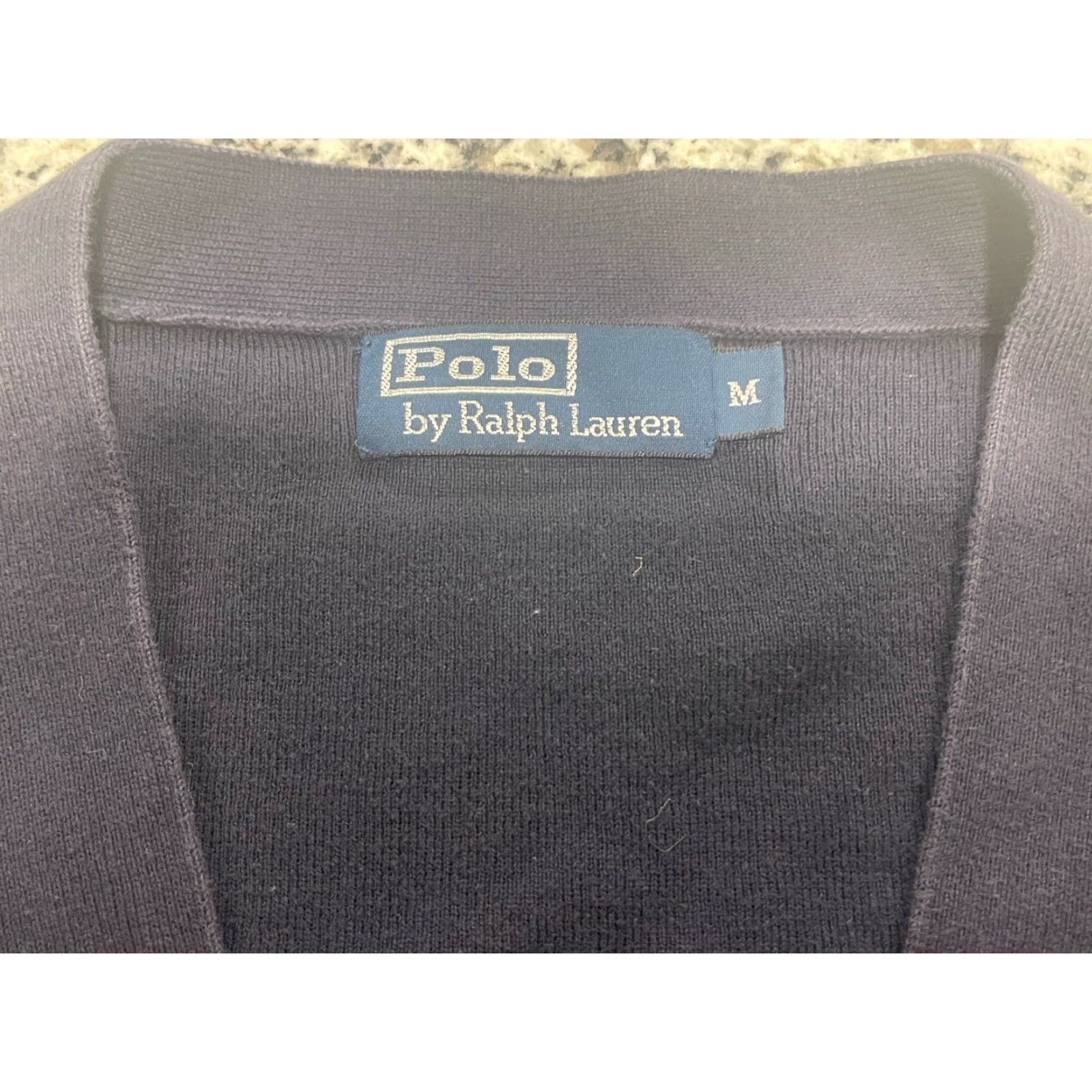 Polo Ralph Lauren VINTAGE Polo Ralph Lauren Sweater Cardigan M Men Blue Cotton Pima Cardigan V-Neck Pony Logo Size US M / EU 48-50 / 2 - 5 Thumbnail