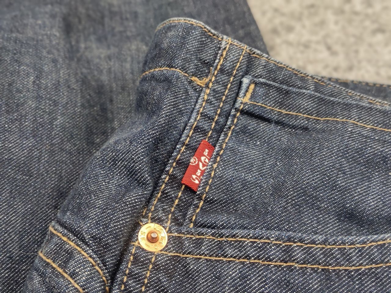 Le Grande Bleu (L.G.B.) Vintage Levis 565 Low Flared Jeans If Six Was Nine Style Size 29" - 16 Thumbnail