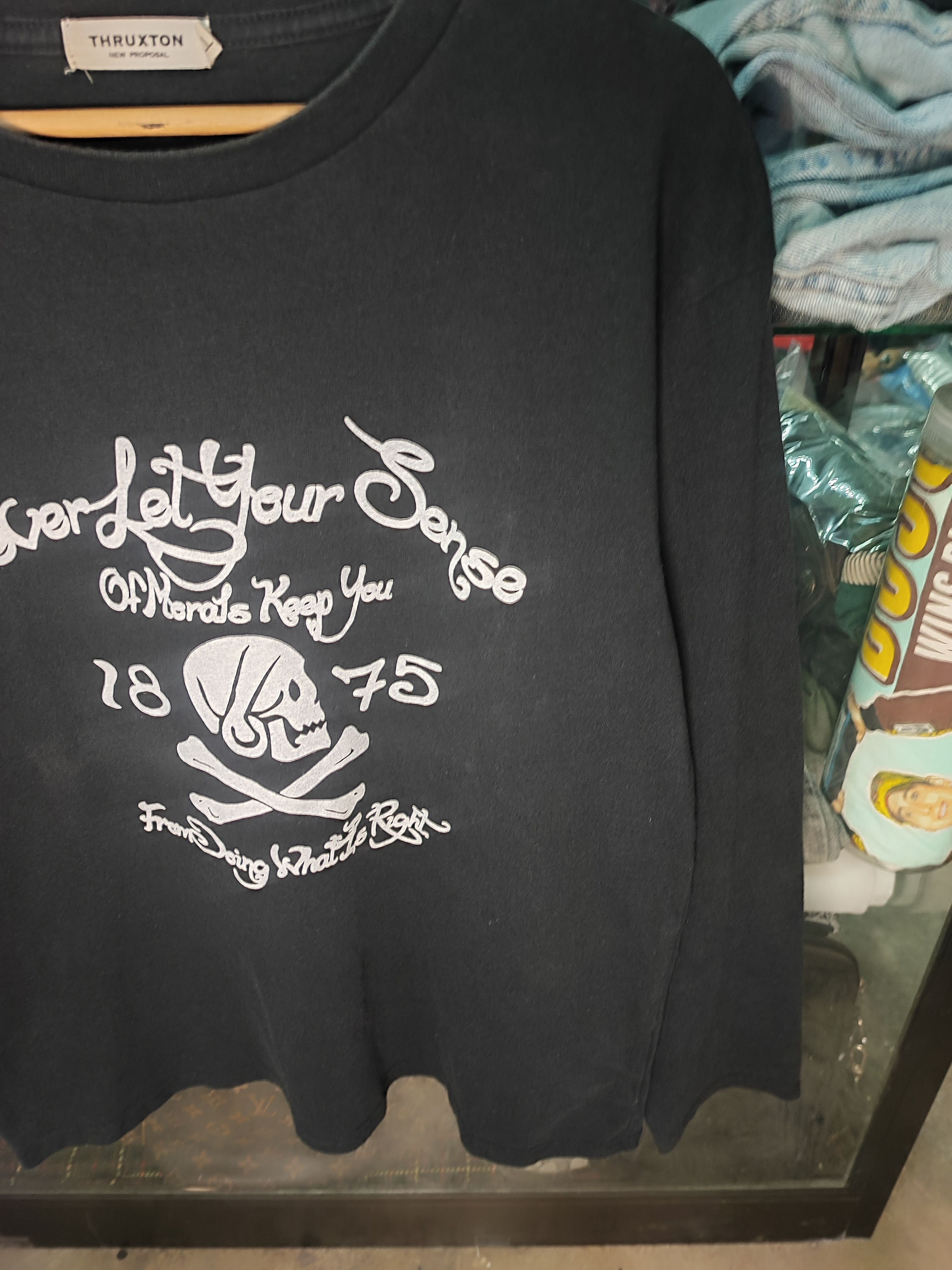 Number (N)ine Thruxton Japan Screaming Skull Japanese Biker Archive Size US L / EU 52-54 / 3 - 6 Thumbnail