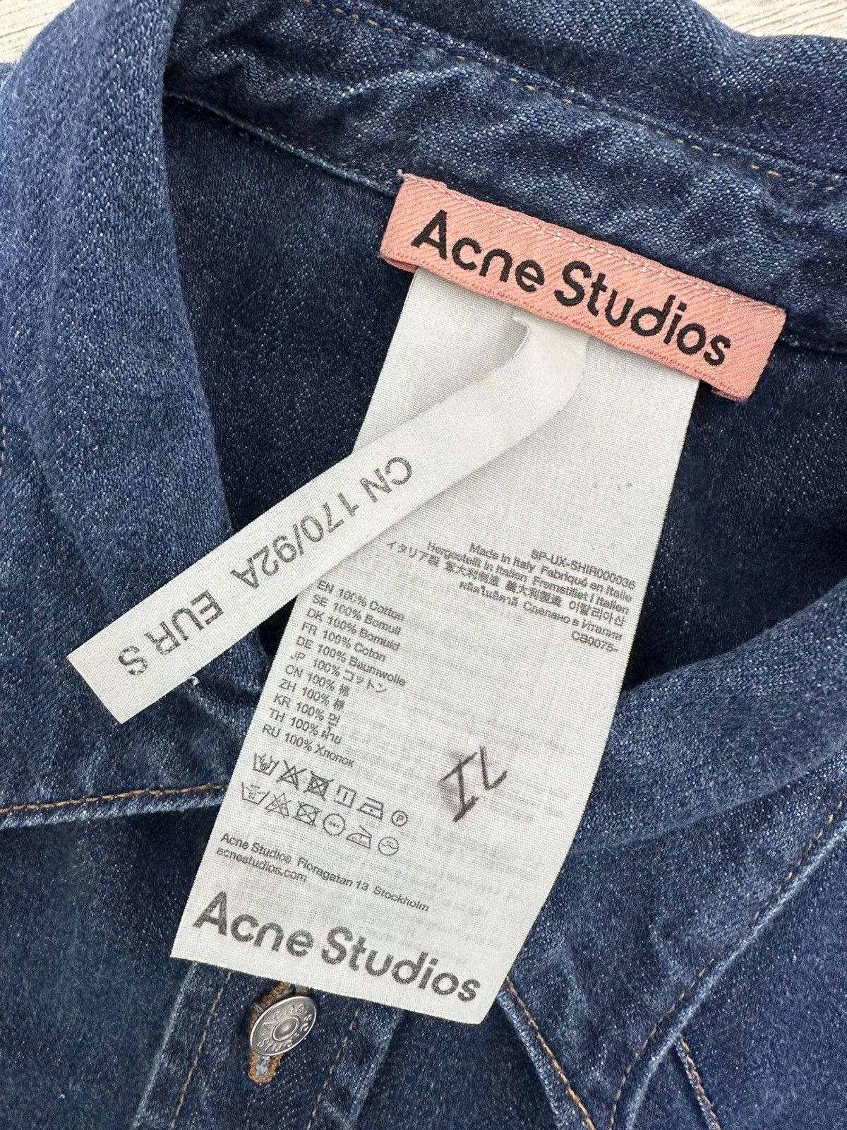 Acne Studios Acne Studios Denim Jacket Size S / US 4 / IT 40 - 6 Thumbnail