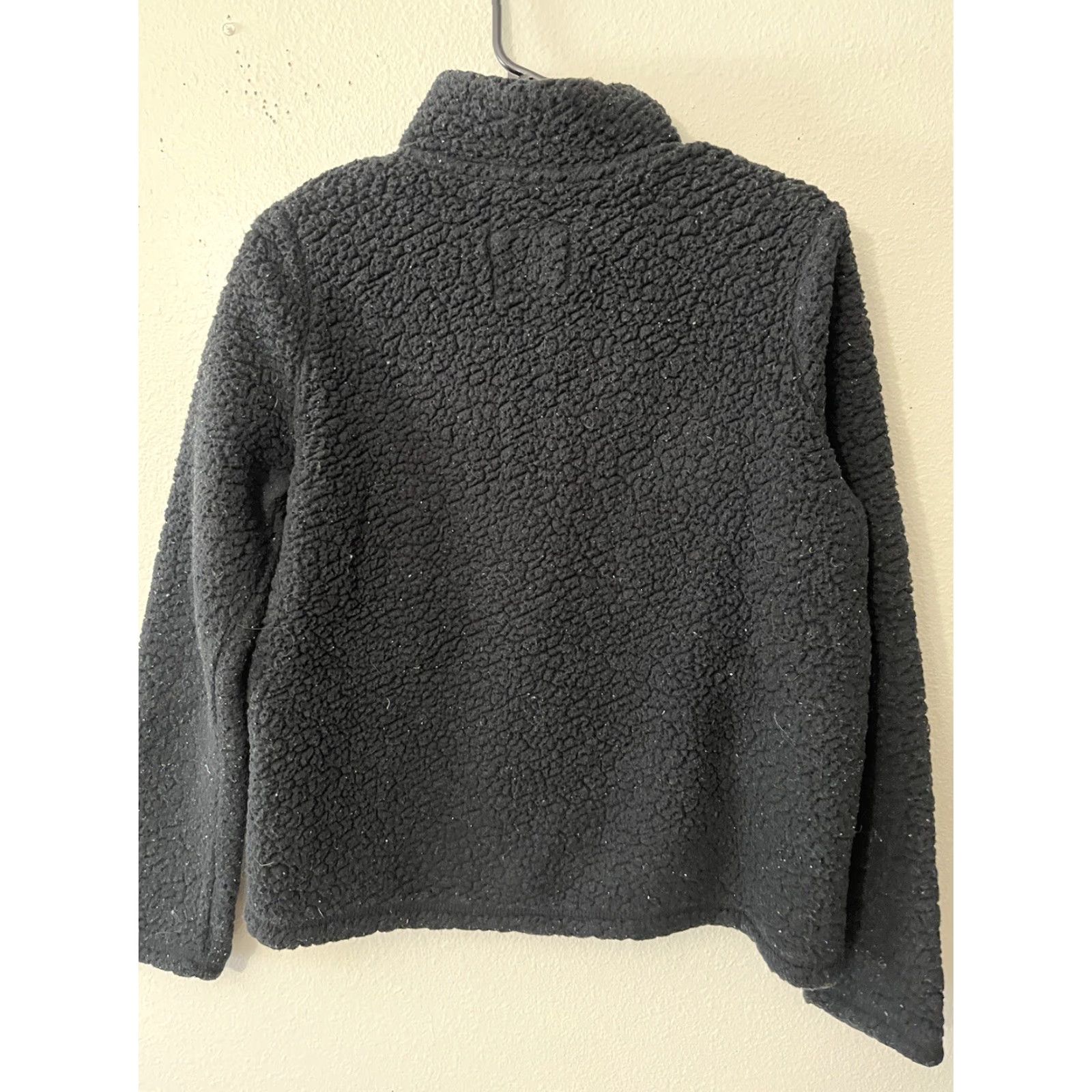 Abercrombie & Fitch Abercrombie & Fitch Black 1/4 Zip Pullover Sherpa Teddy Bear Women’s Sm Sweatshirt Size S / US 4 / IT 40 - 5 Thumbnail