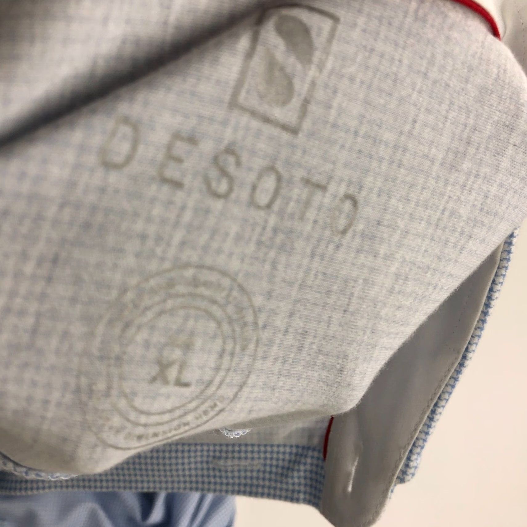 Peter Millar PETER MILLAR Desoto XL 18 Mens Button Long Sleeve Casual Shirt Blue All Over Print Shirt Mens XL Blue All Seasons Geometric Button-Up Casual Mens Size US XL / EU 56 / 4 - 5 Thumbnail